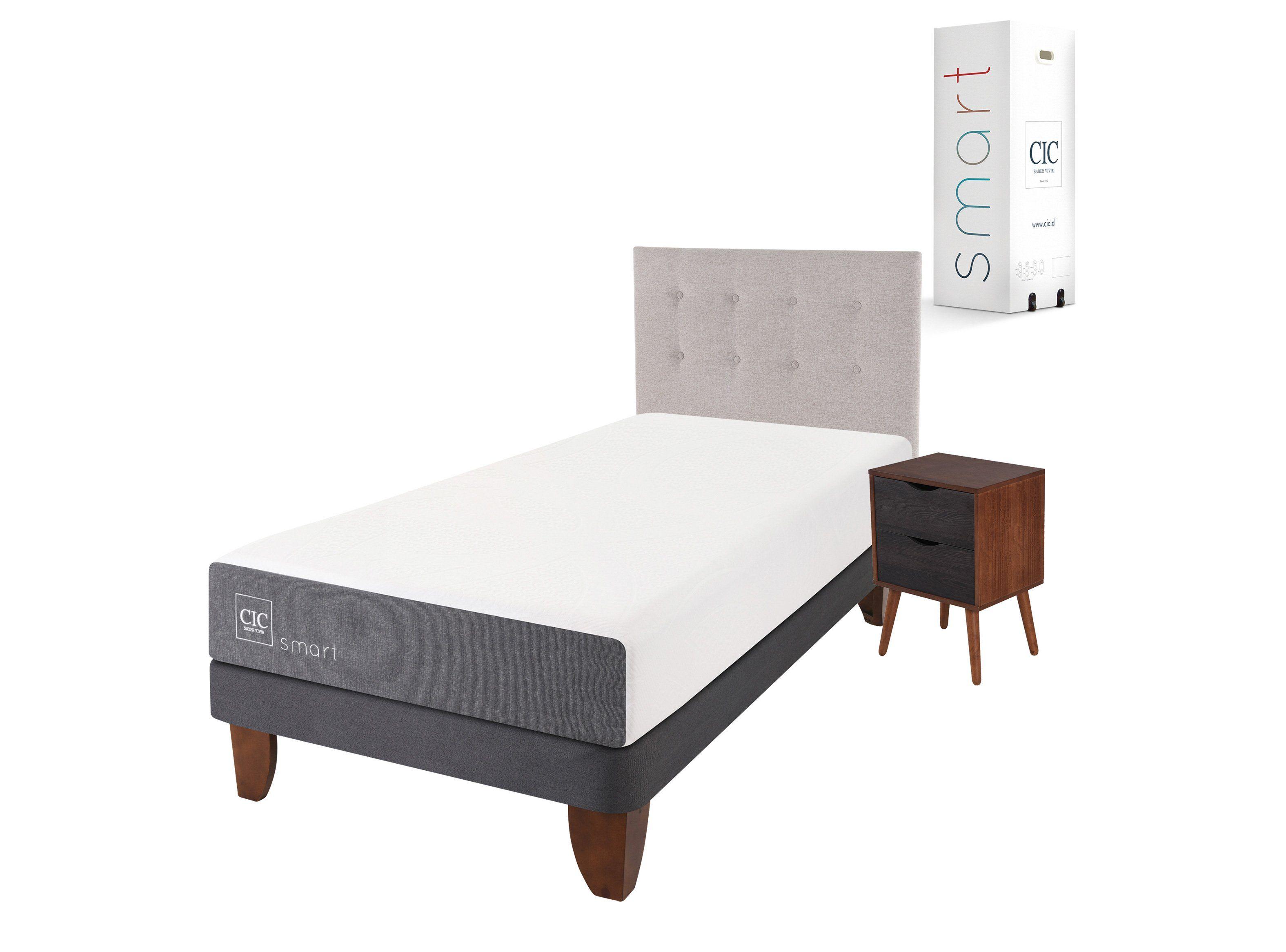 Cama Europea Smart 1.5 Plazas + Set Muebles Tigris-0