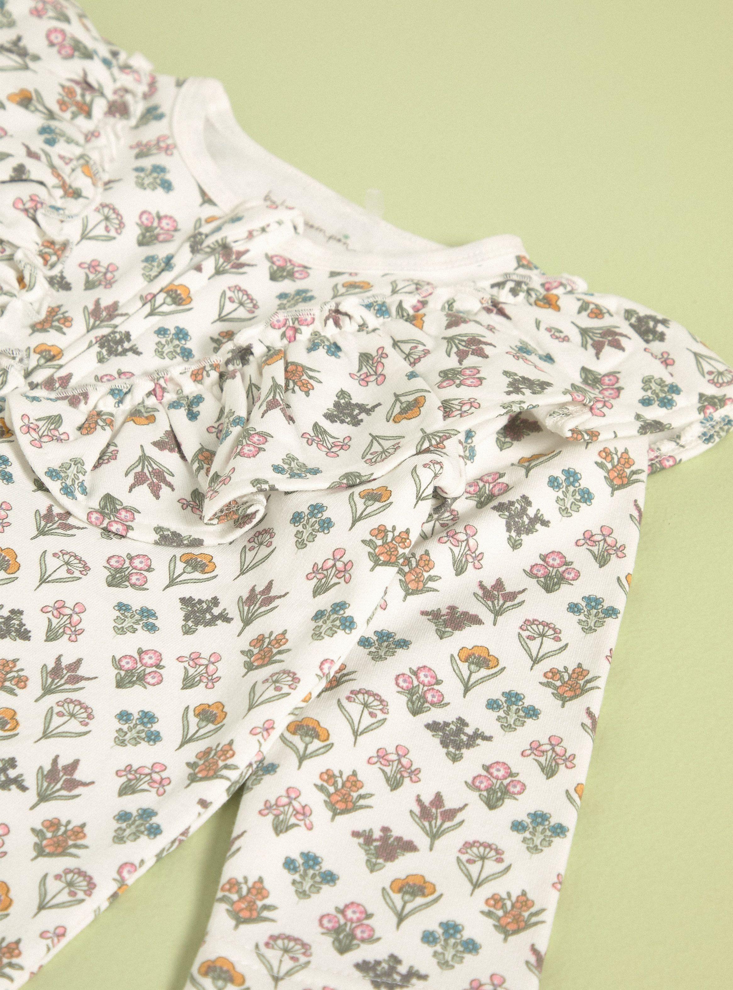 Pijama Vuelos Frontales, Estampado Floral-2