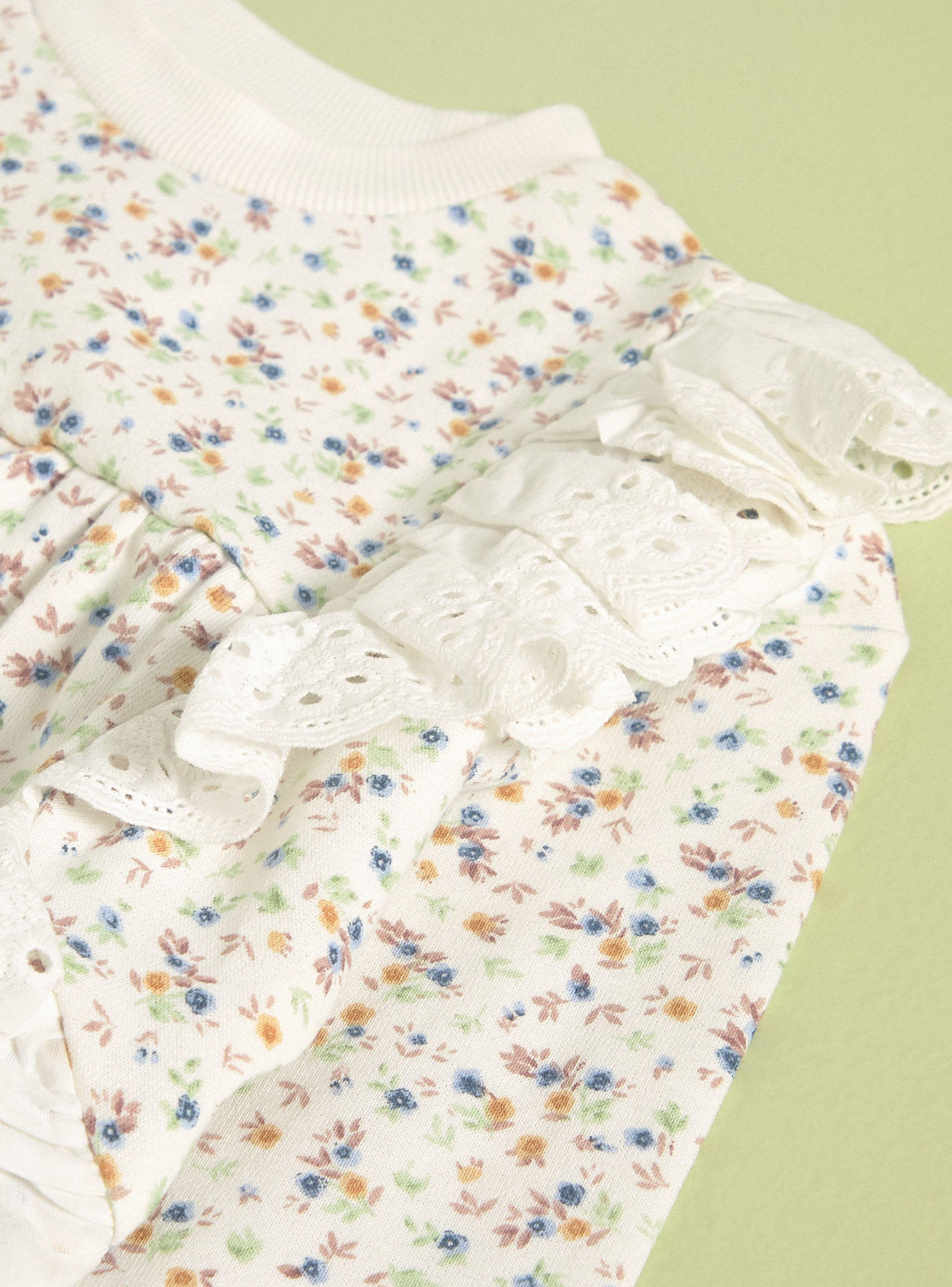 Polerón Estampado Floral, Aplicación de Vuelos de Broderie-2