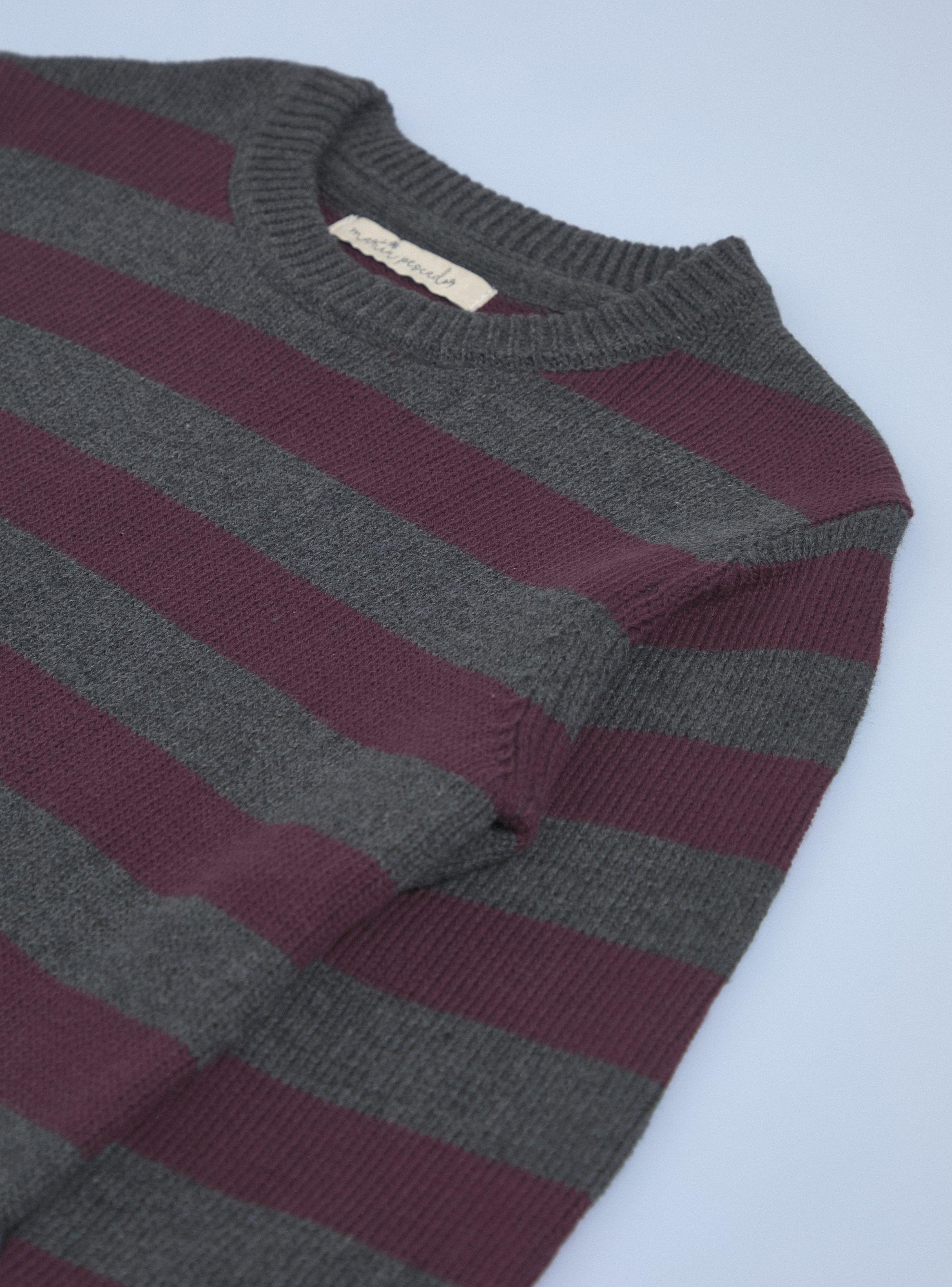 Sweater con Rayas Cuello Redondo Niño-2