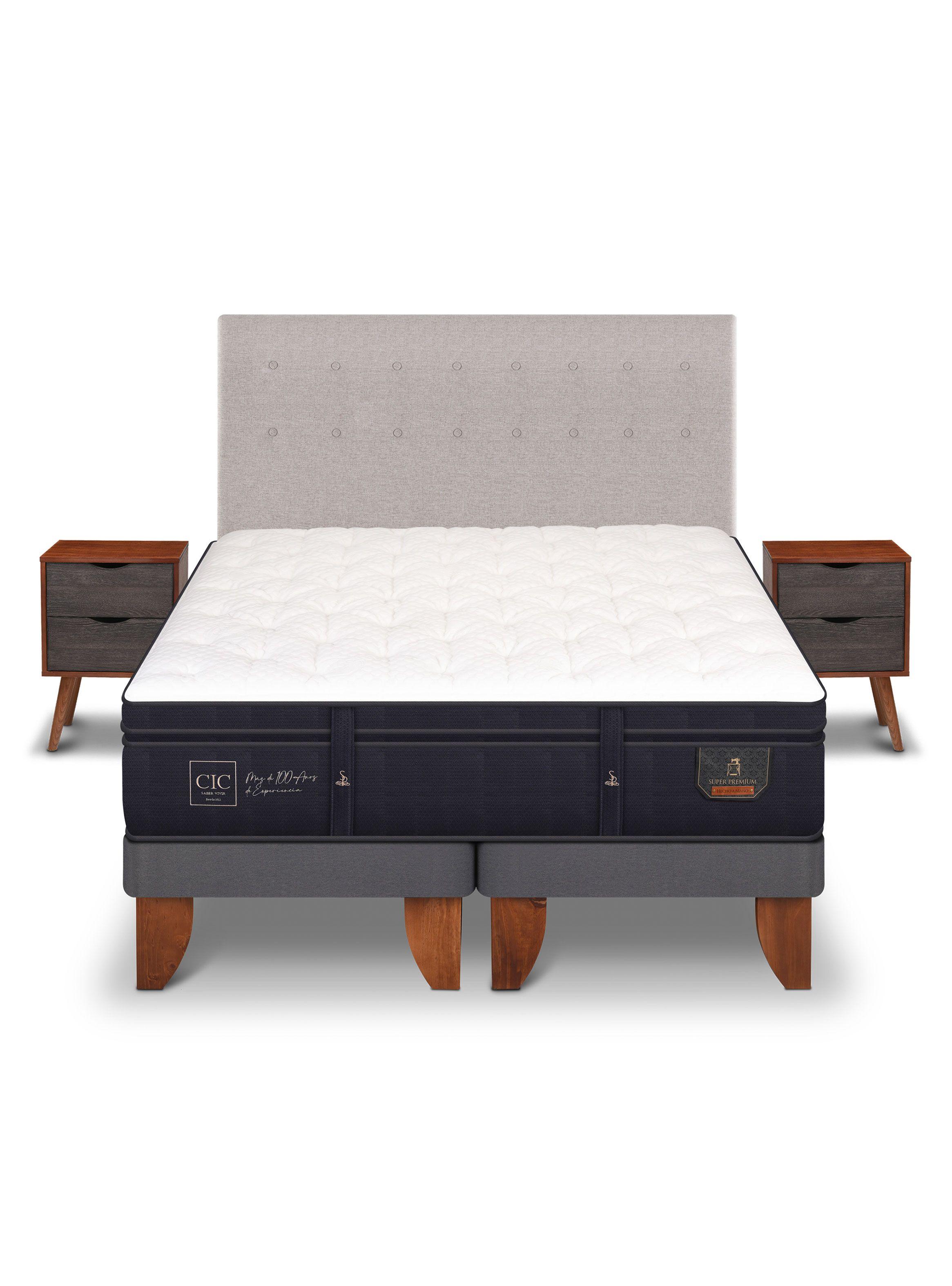 Cama Europea Super Premium King Tigris + Set Muebles-2