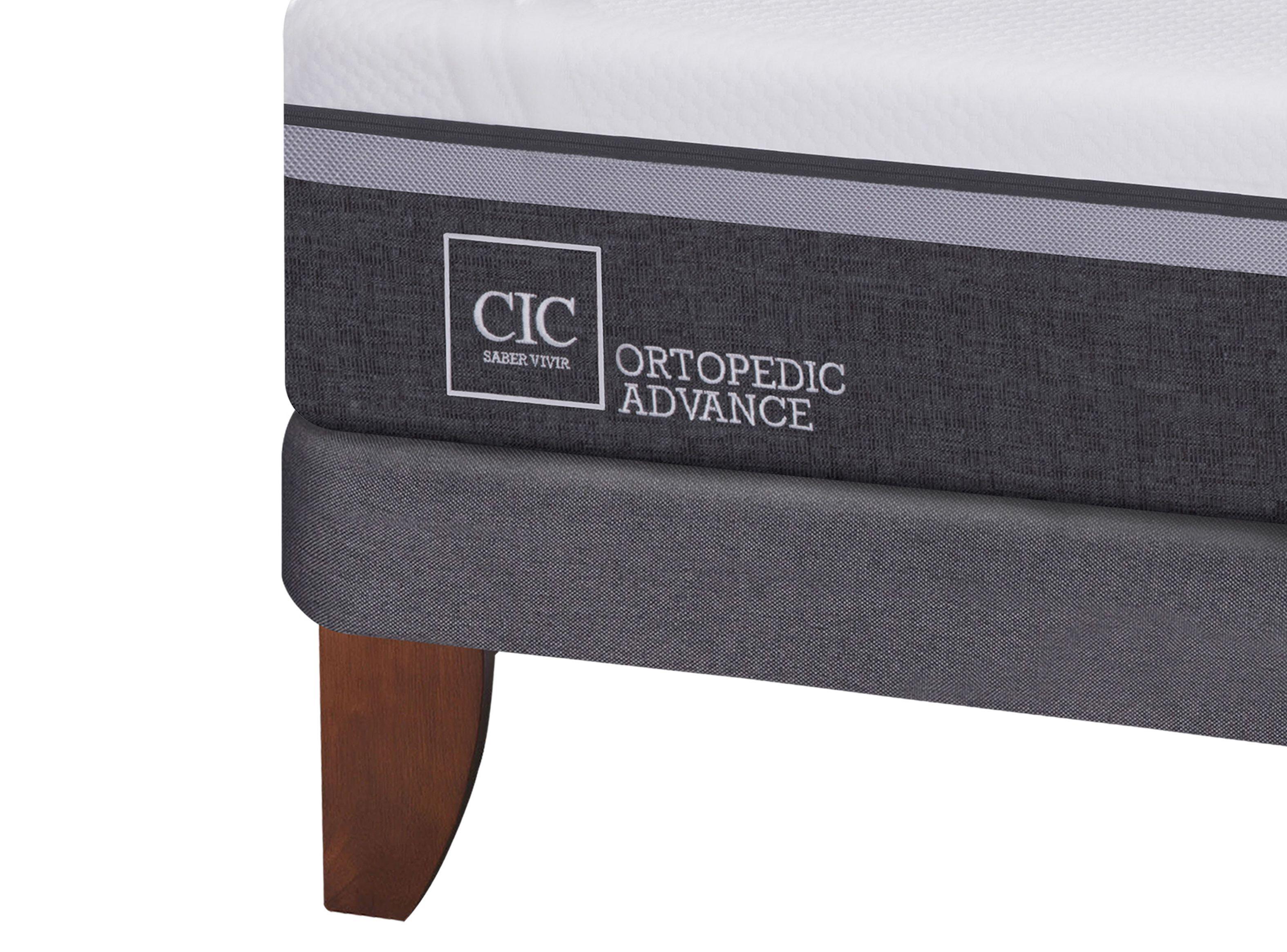 Cama Europea Ortopedic Advance 1.5 Plazas Base Normal + Set Muebles Eufrates-2