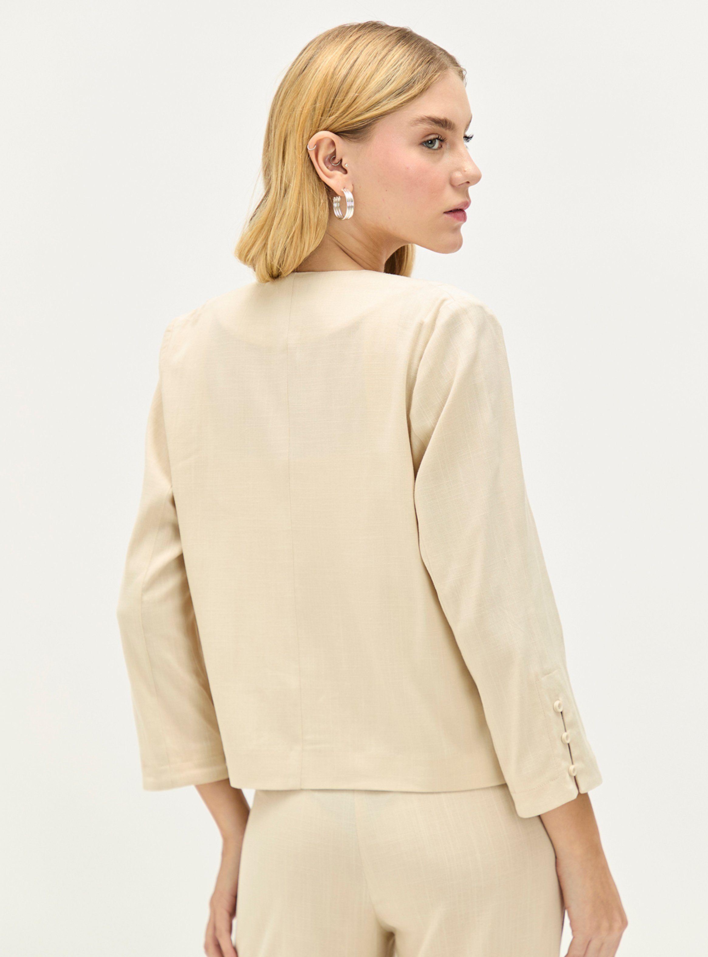 Chaqueta Lisa Manga Color-1