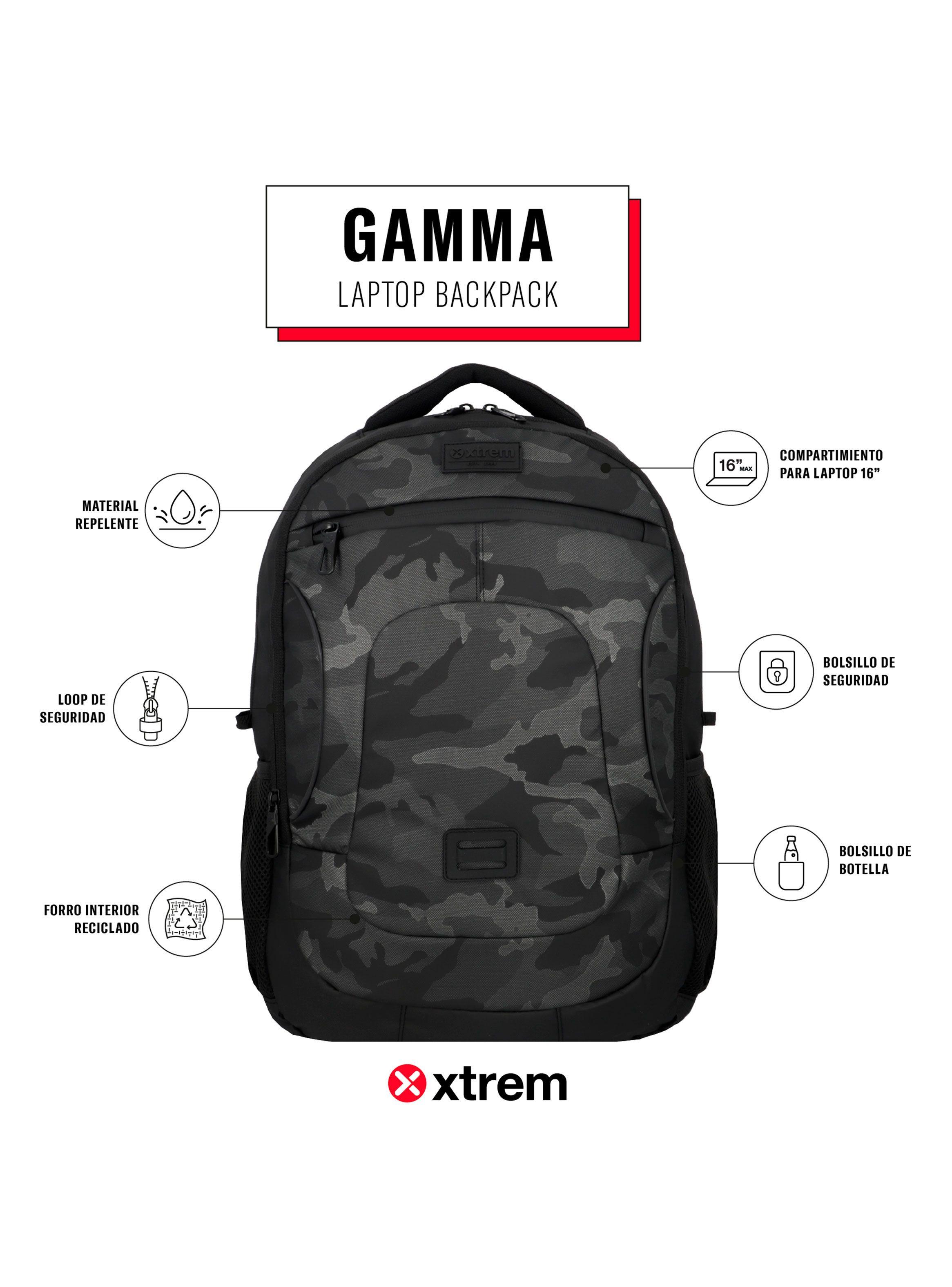 Mochila Notebook Gamma 5Xt Verde Militar 16"-1