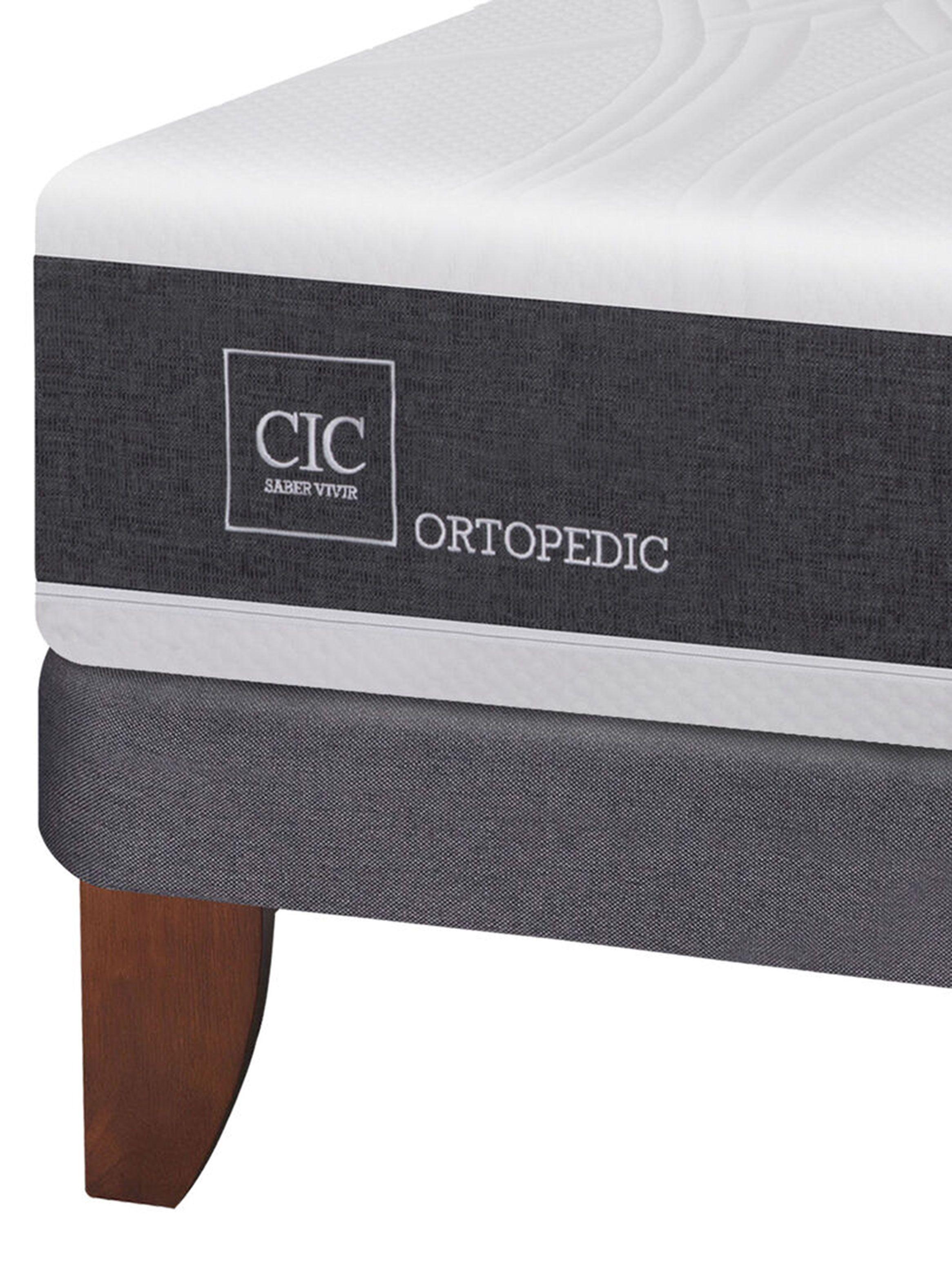 Cama Europea New Ortopedic 2 Plazas Base Dividida + Respaldo Baker-3