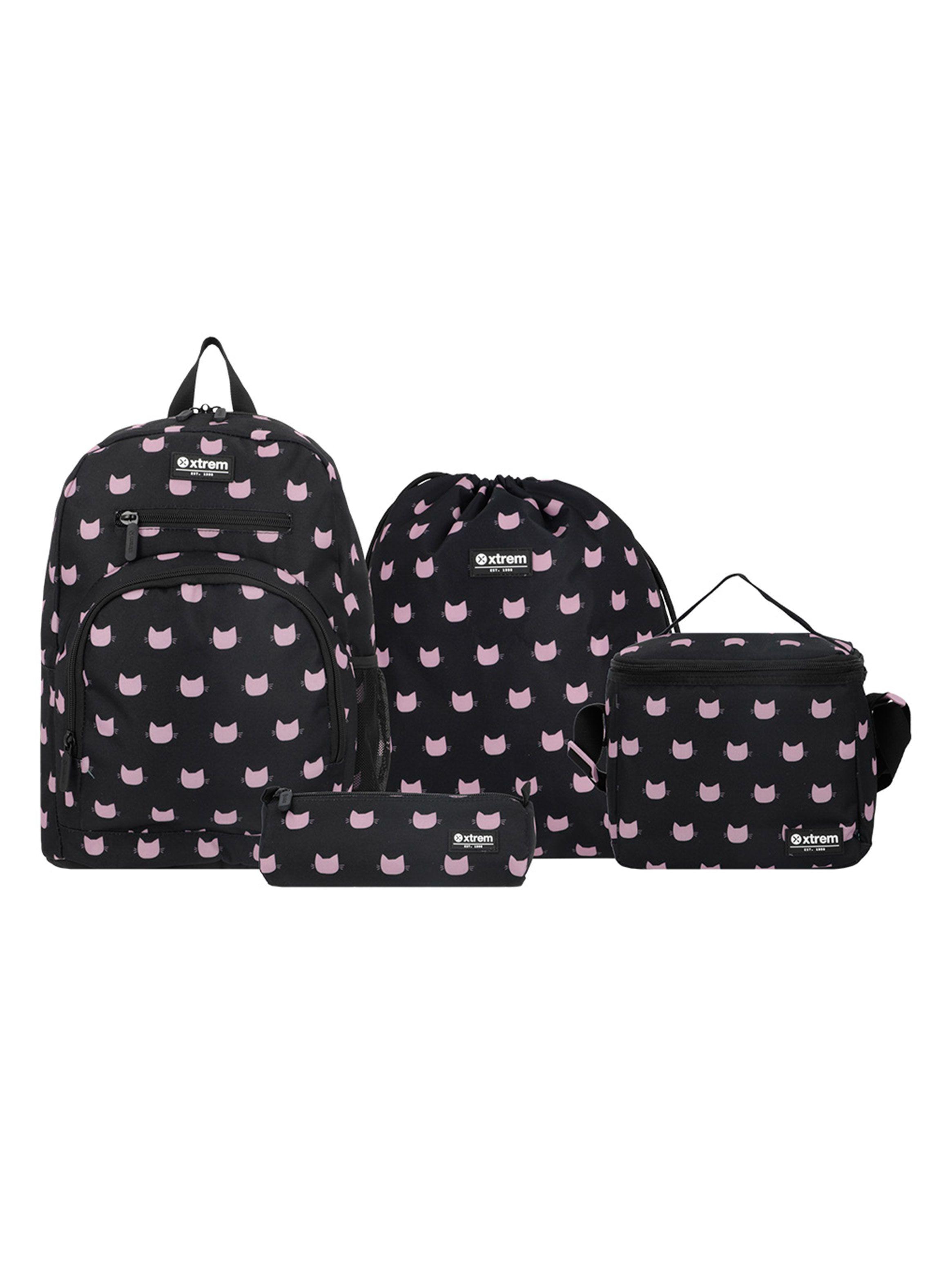 Multipack 5Xt Mochila Niña Gatos Negro-0