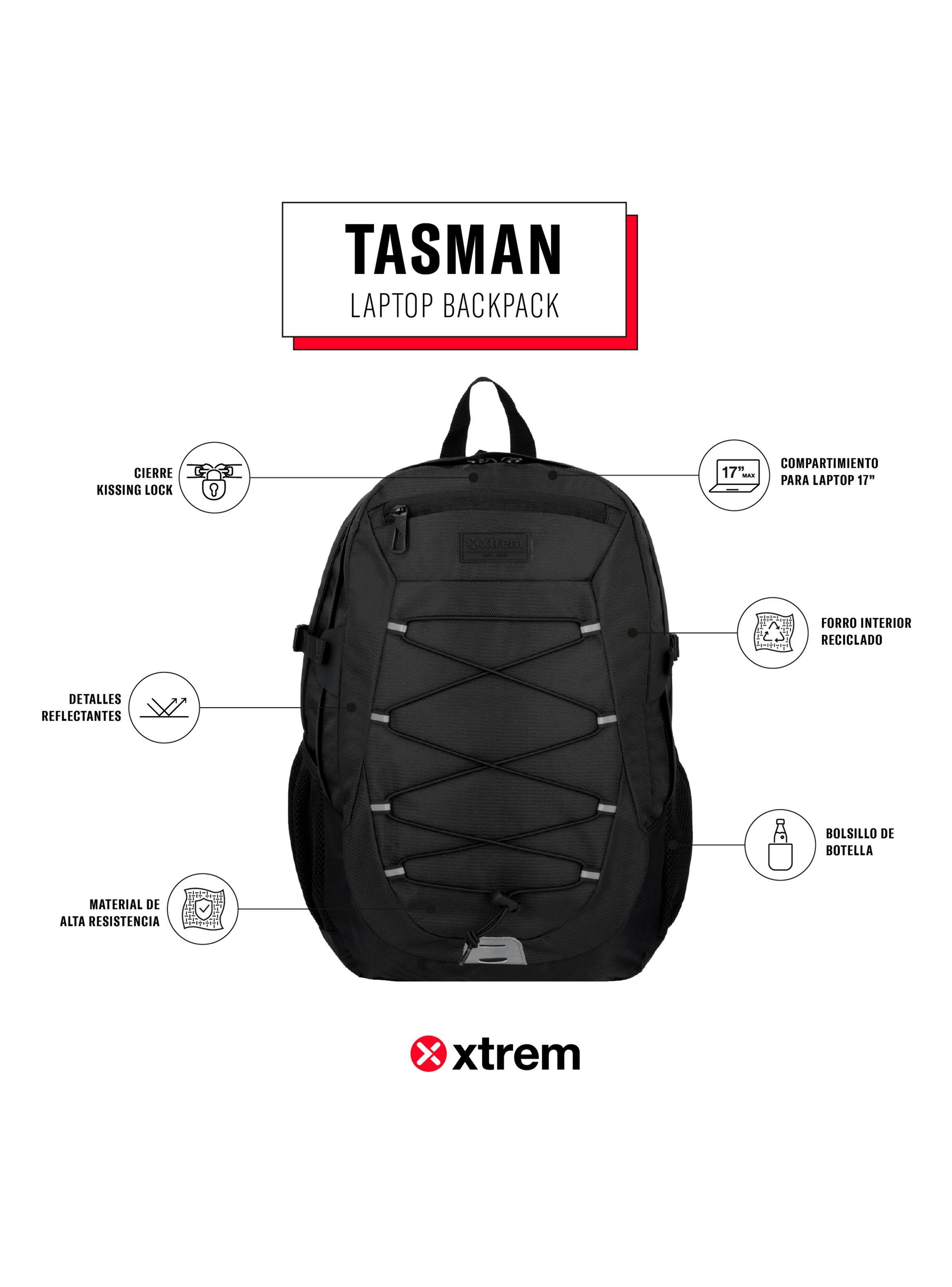 Mochila Notebook Tasman 5Xt Negro 17"-1