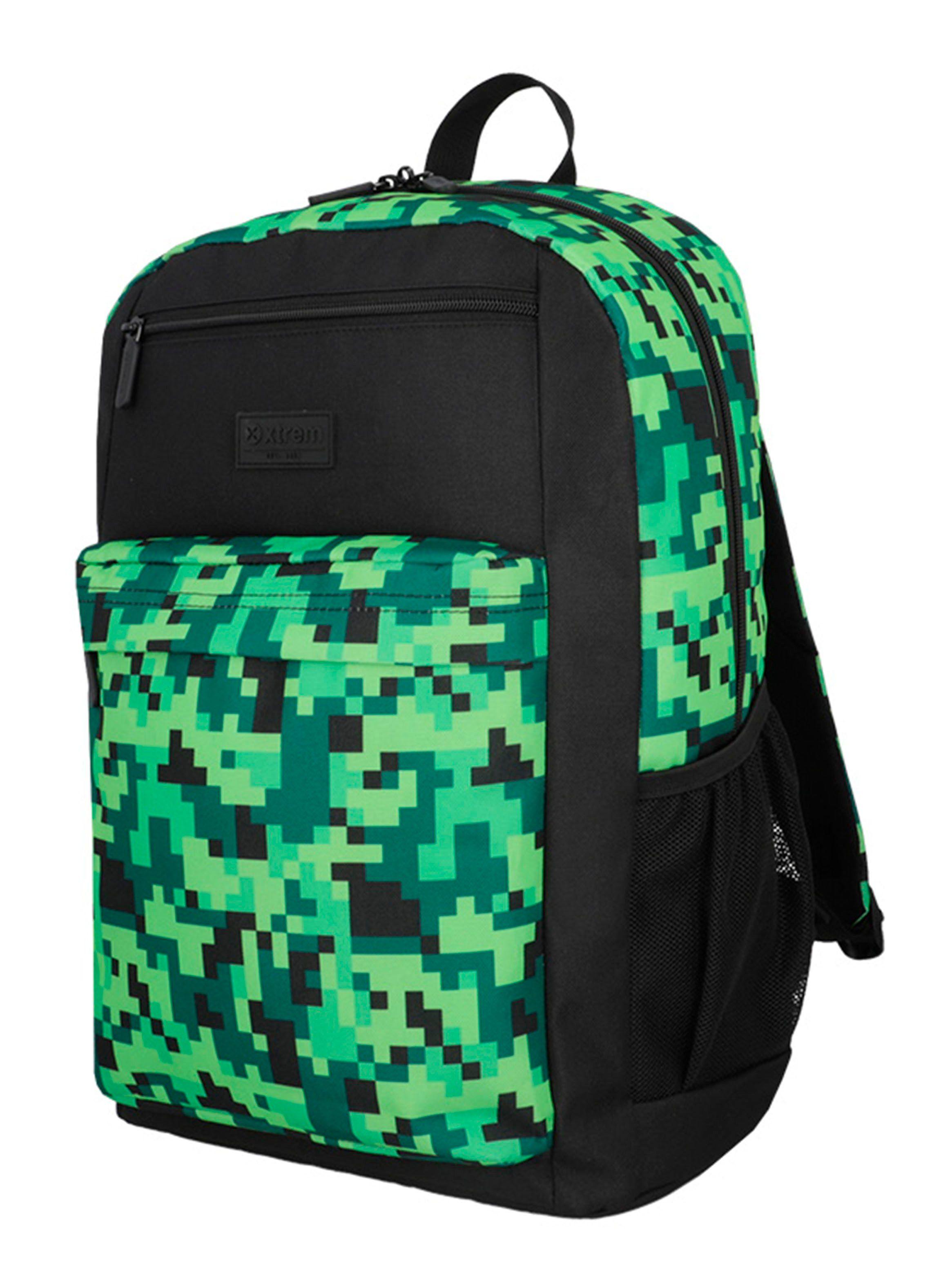Megapack 2.0 5Xt Mochila Niño Pixels Verde-1