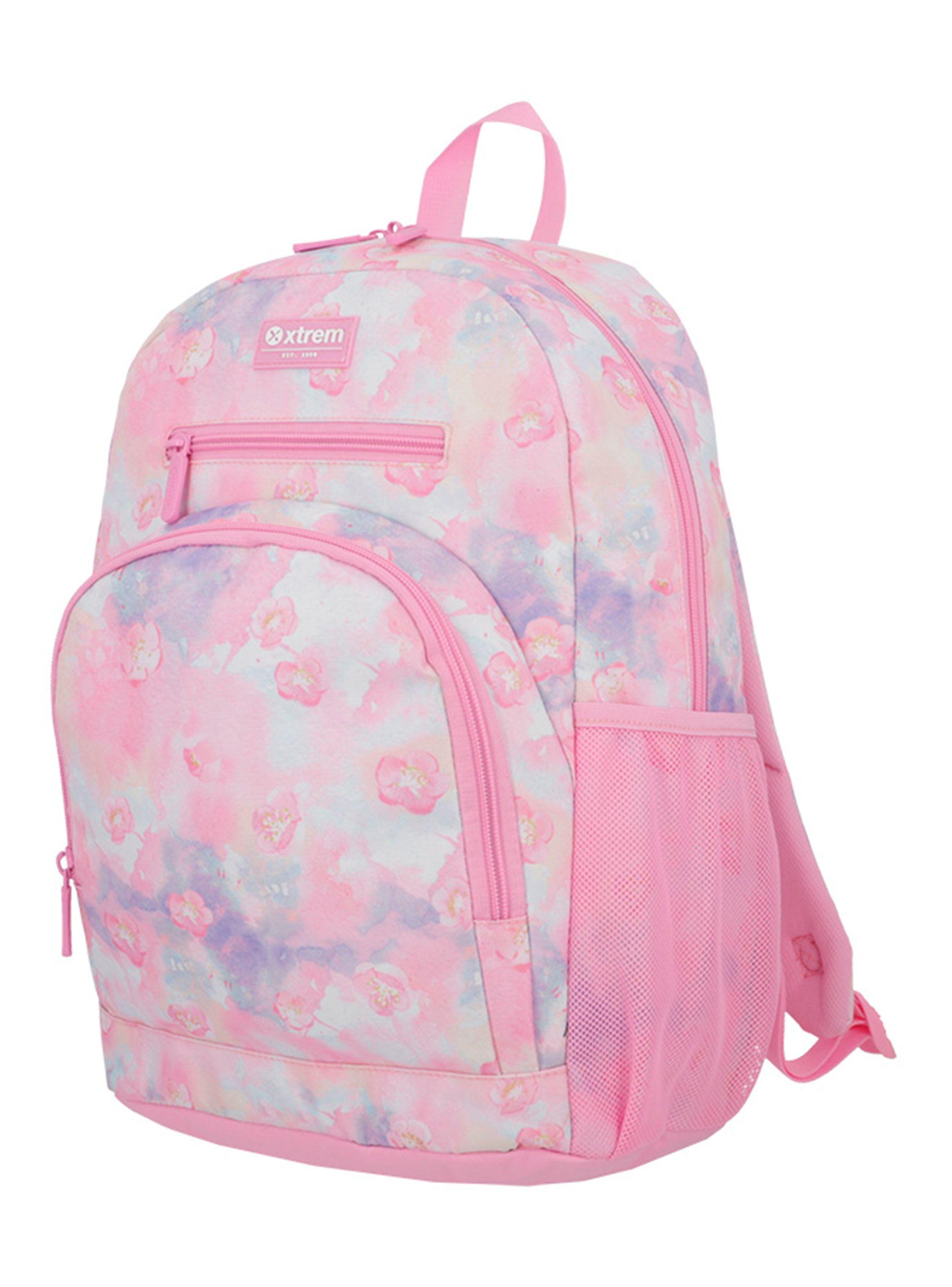 Multipack 5Xt Mochila Niña Flores Rosado-1