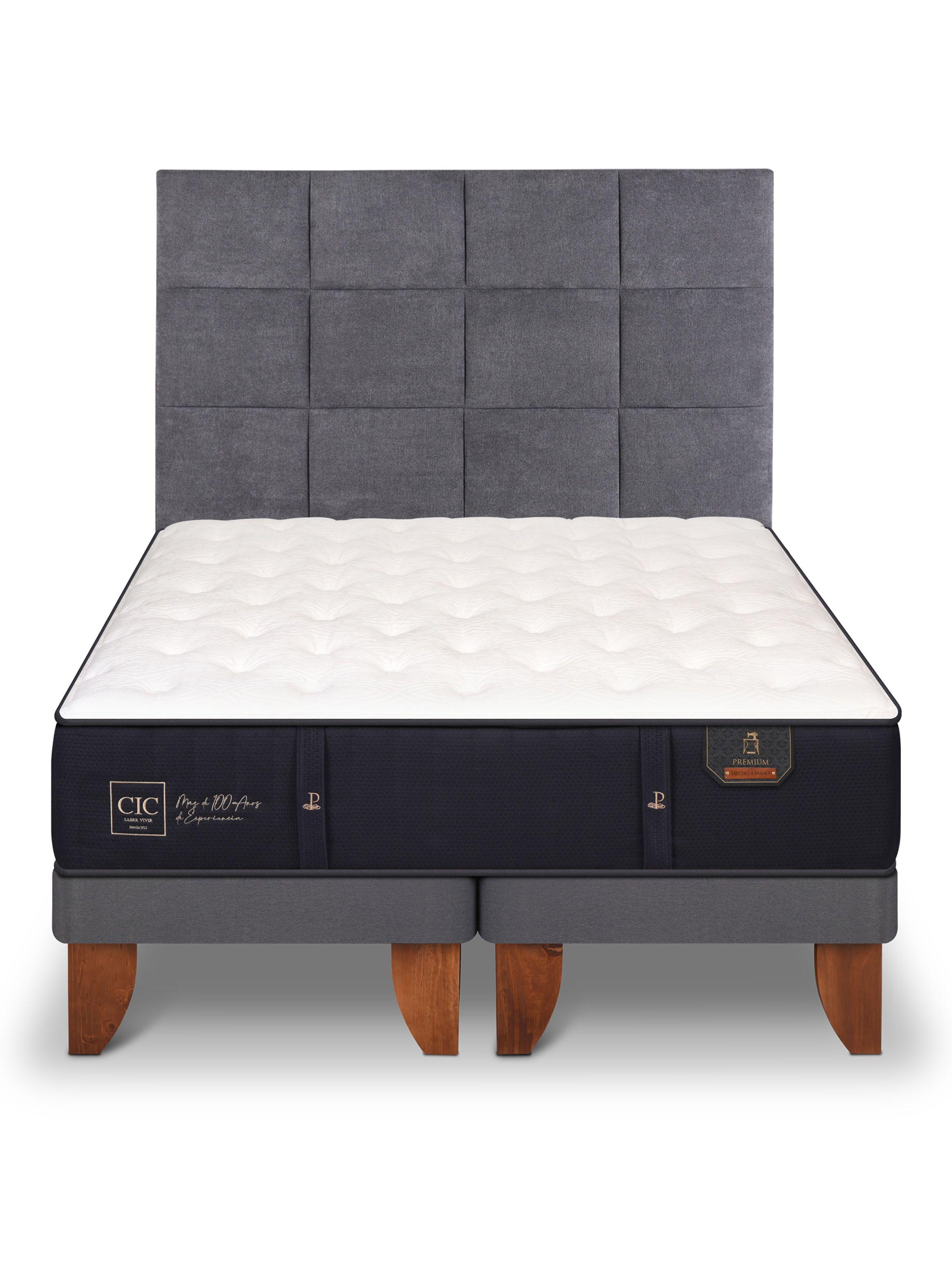 Cama Europea Premium King + Respaldo Tamesis-2