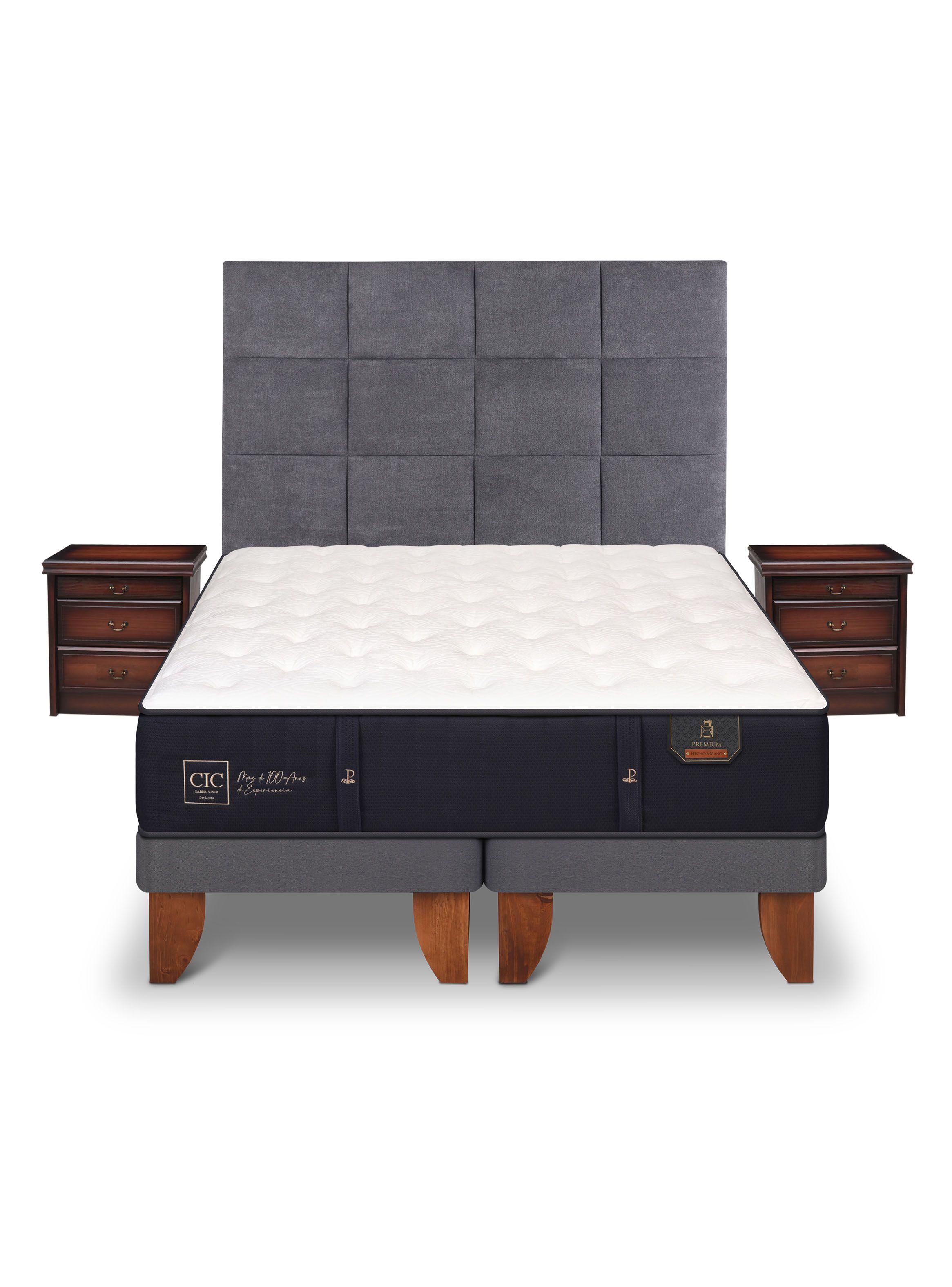 Cama Europea Premium King Tamesis + Set Muebles-2