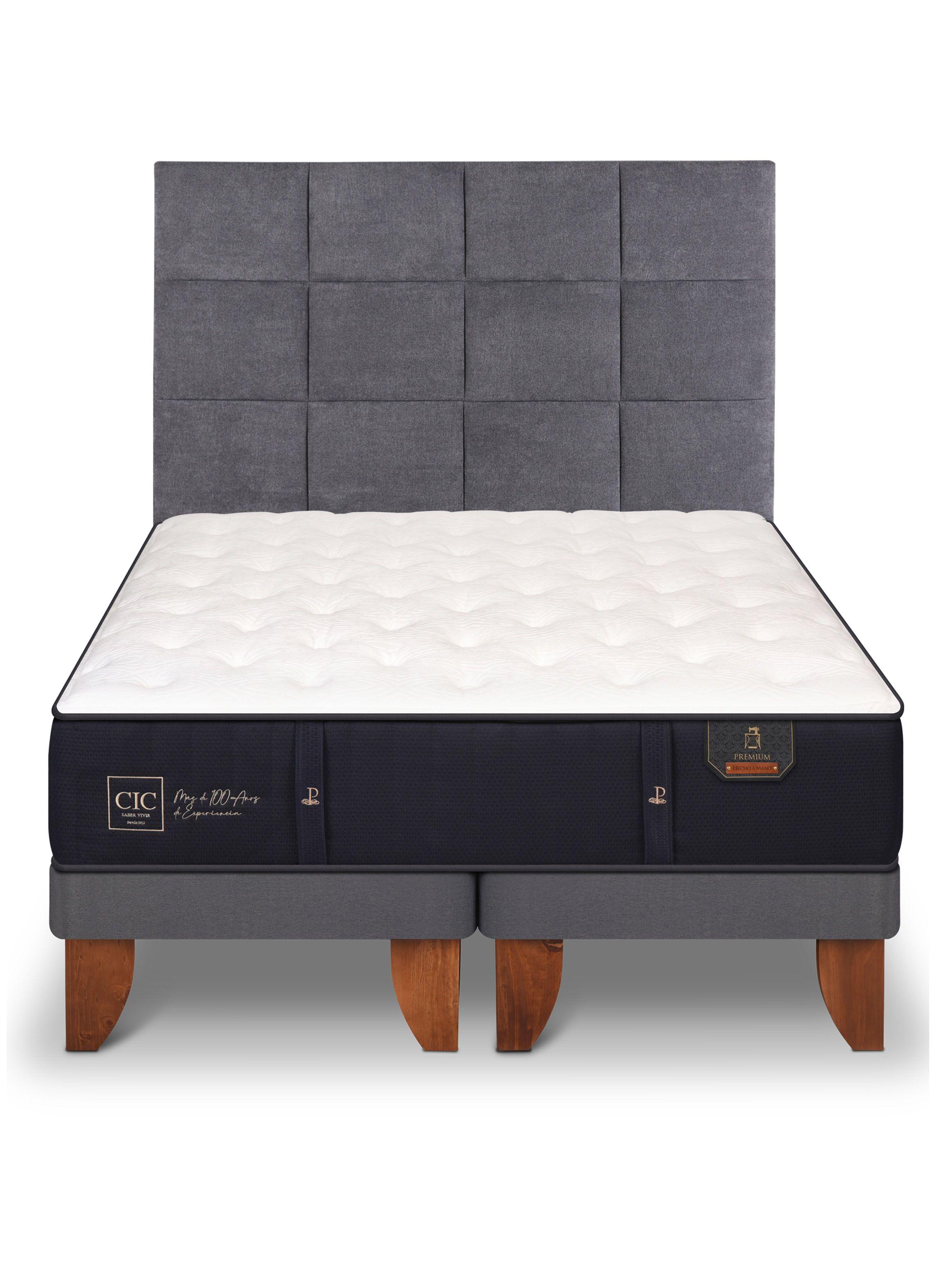 Cama Europea Premium Super King + Respaldo Tamesis-2