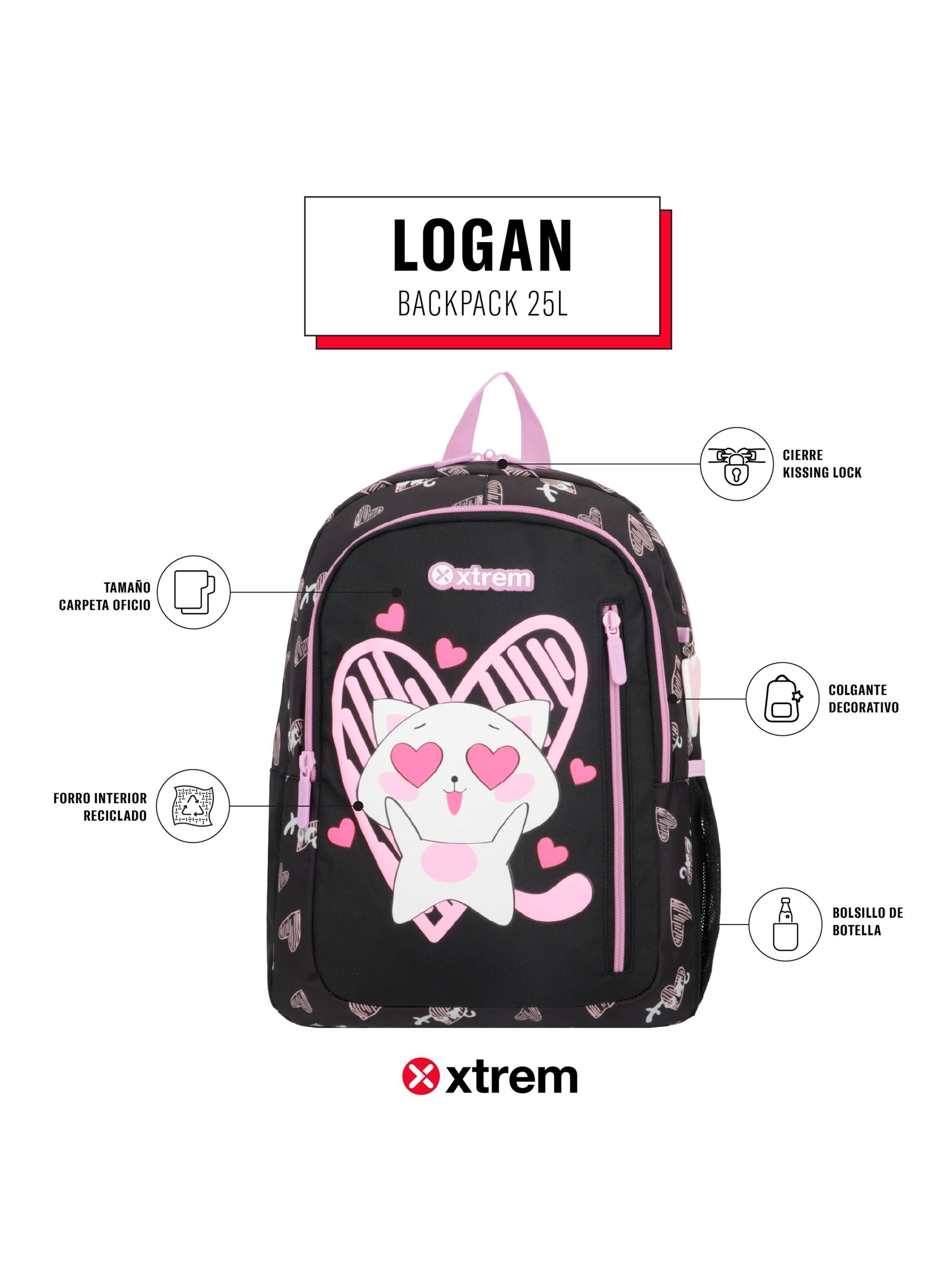 Mochila Logan 5Xt Gato Negro-1