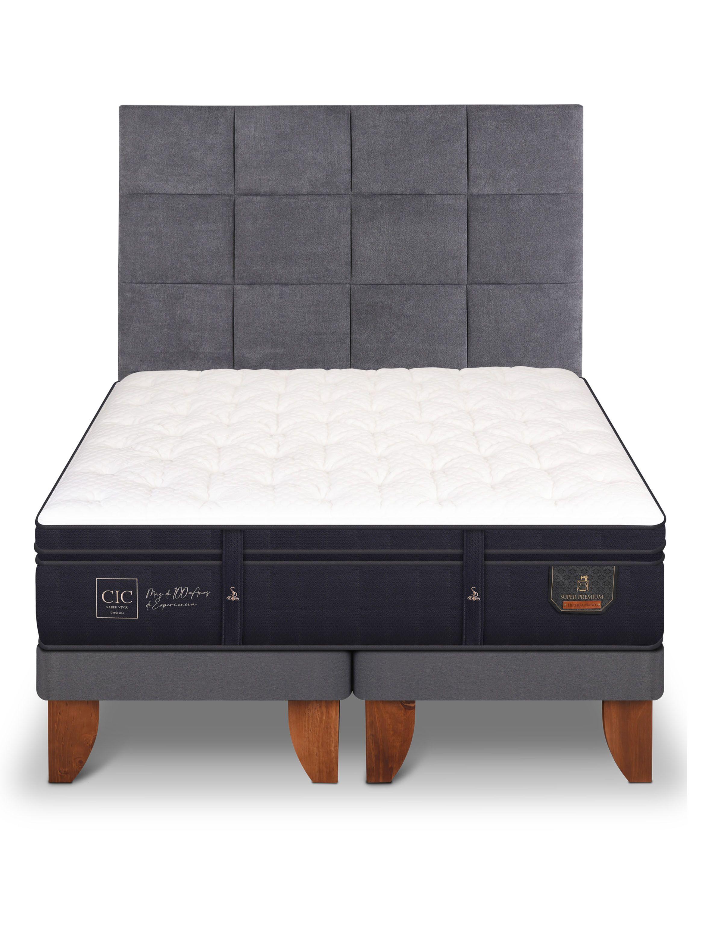 Cama Europea Super Premium Super King + Respaldo Tamesis-2