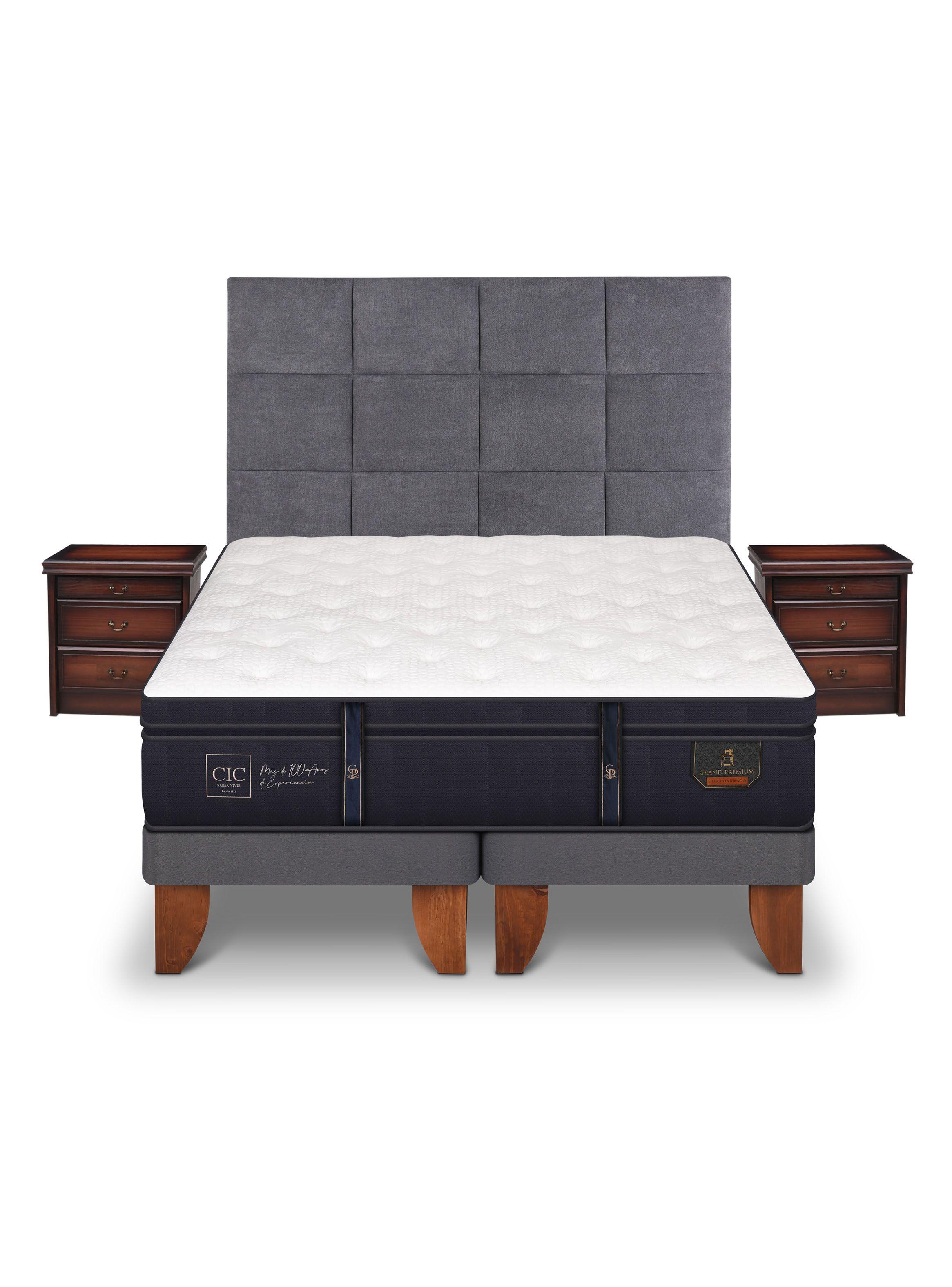 Cama Europea Grand Premium King Tamesis + Set Muebles-2