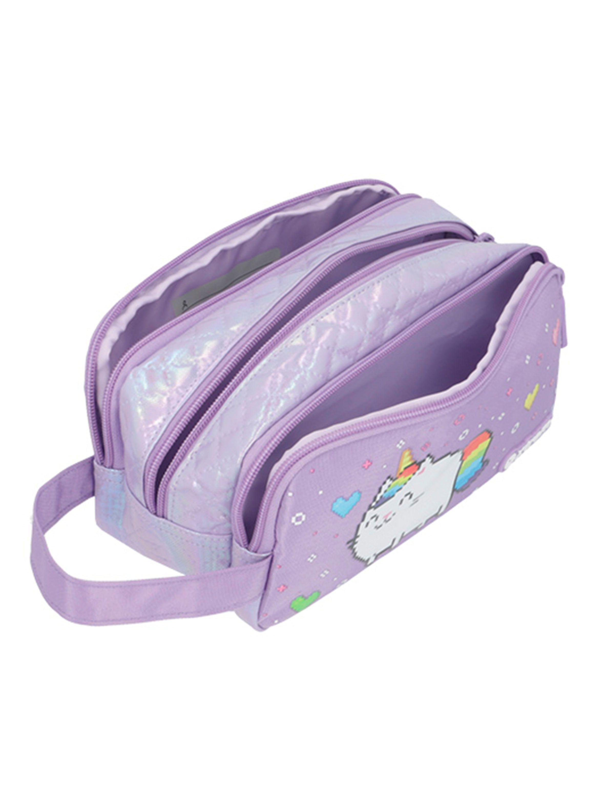 Estuche University+ 5Xt Gato Lila-3