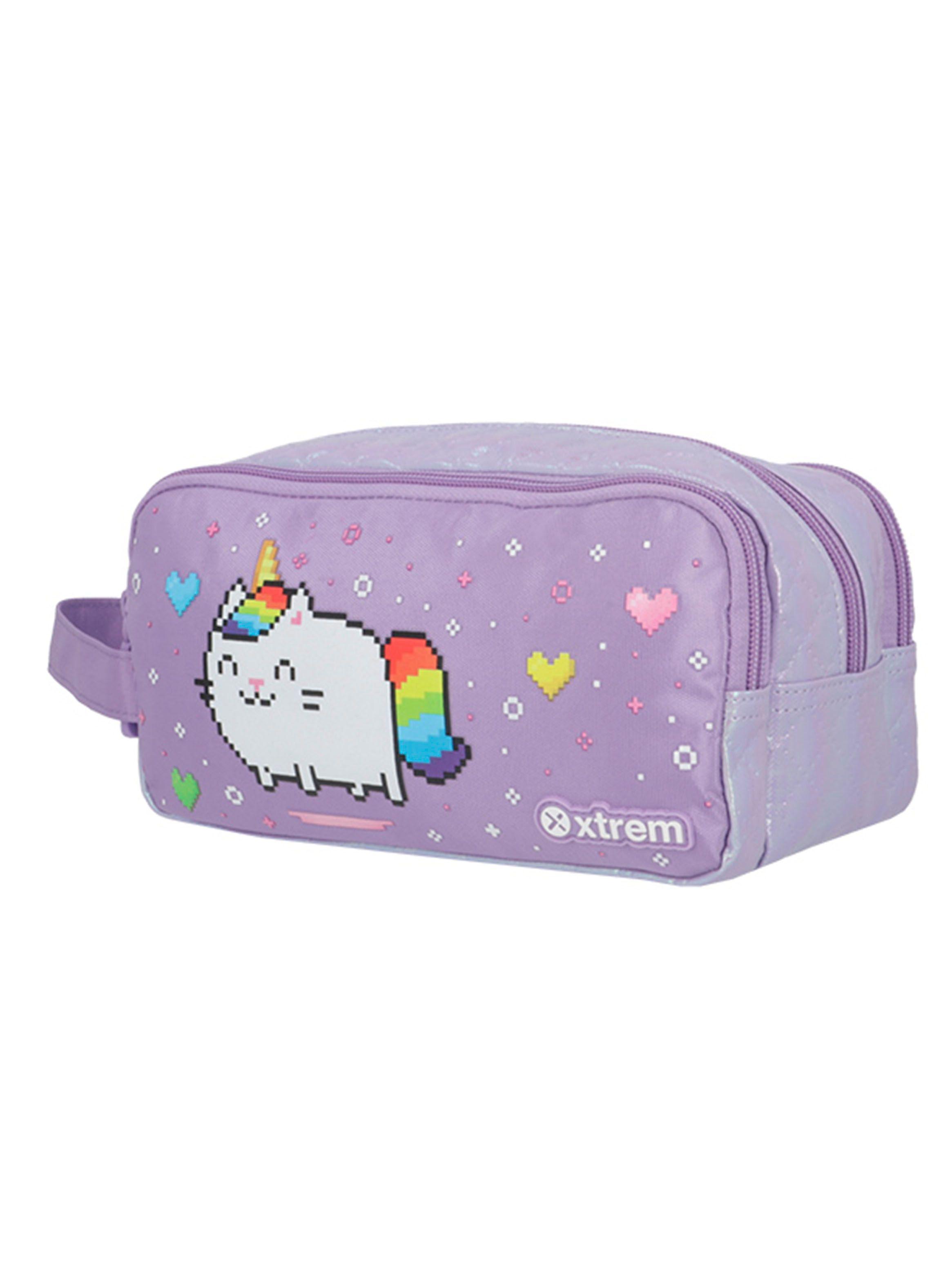 Estuche University+ 5Xt Gato Lila-2