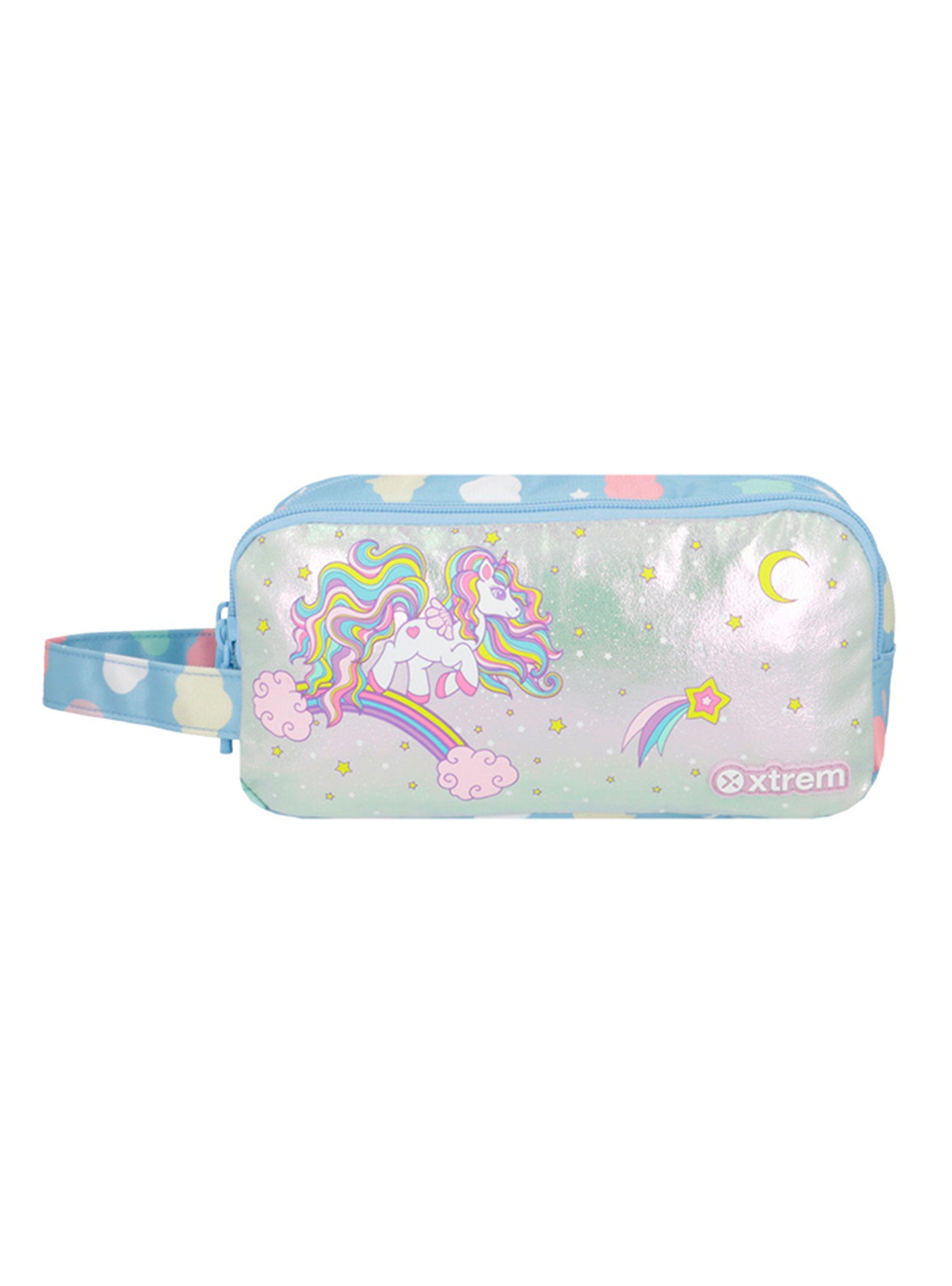 Estuche University+ 5Xt Unicornio Azul-0