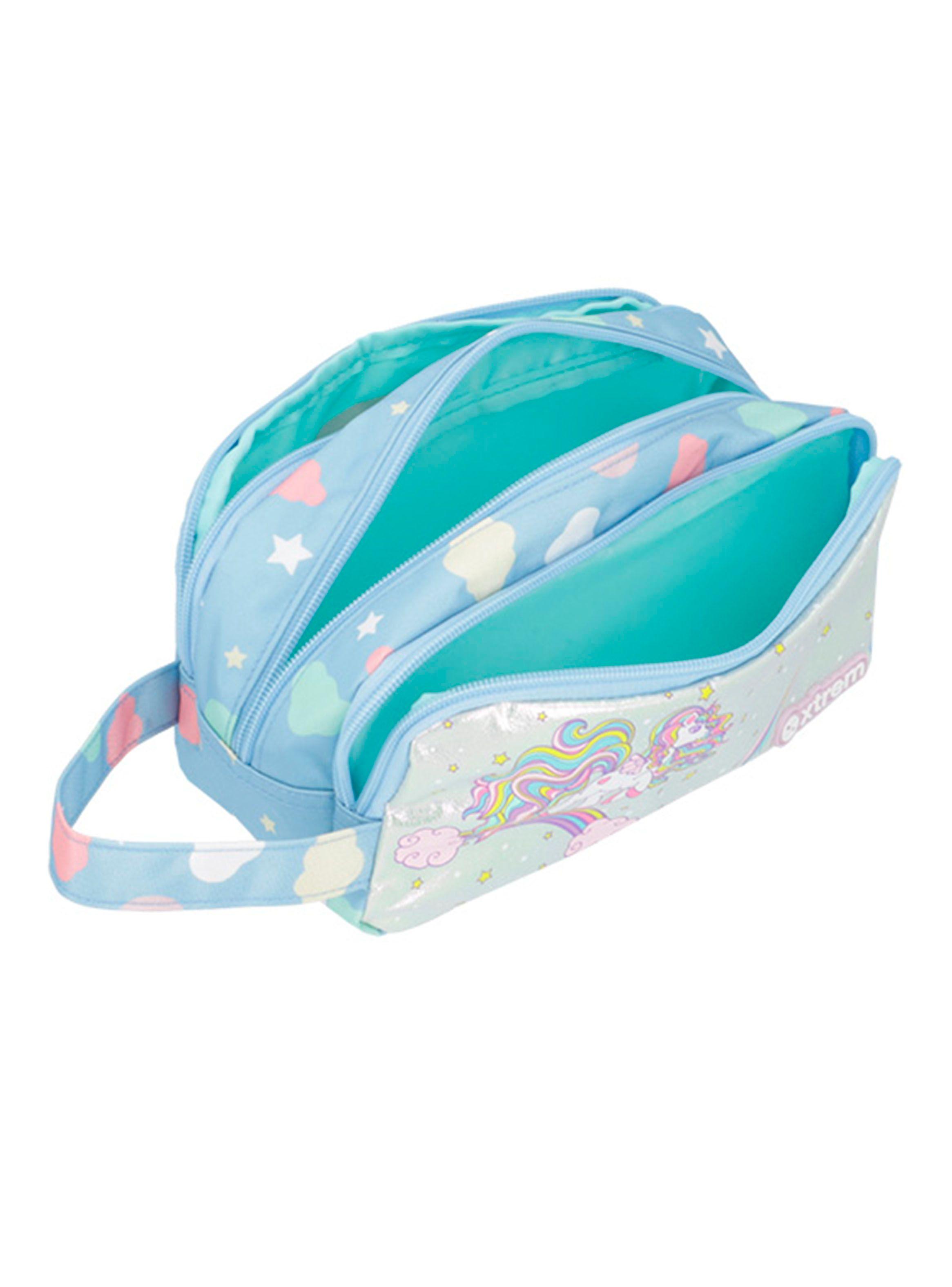 Estuche University+ 5Xt Unicornio Azul-3