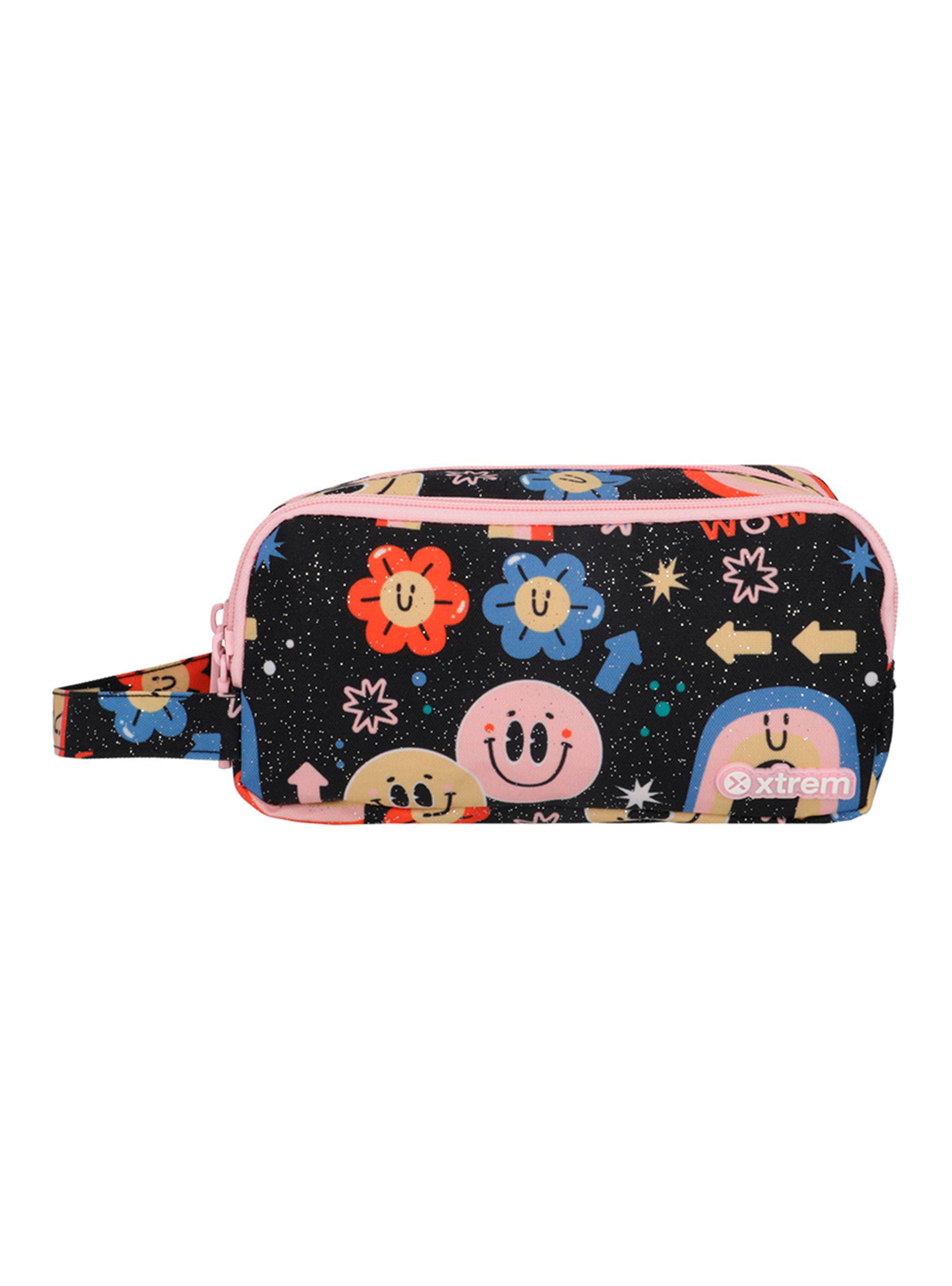 Estuche University+ 5Xt Arcoíris Negro-0