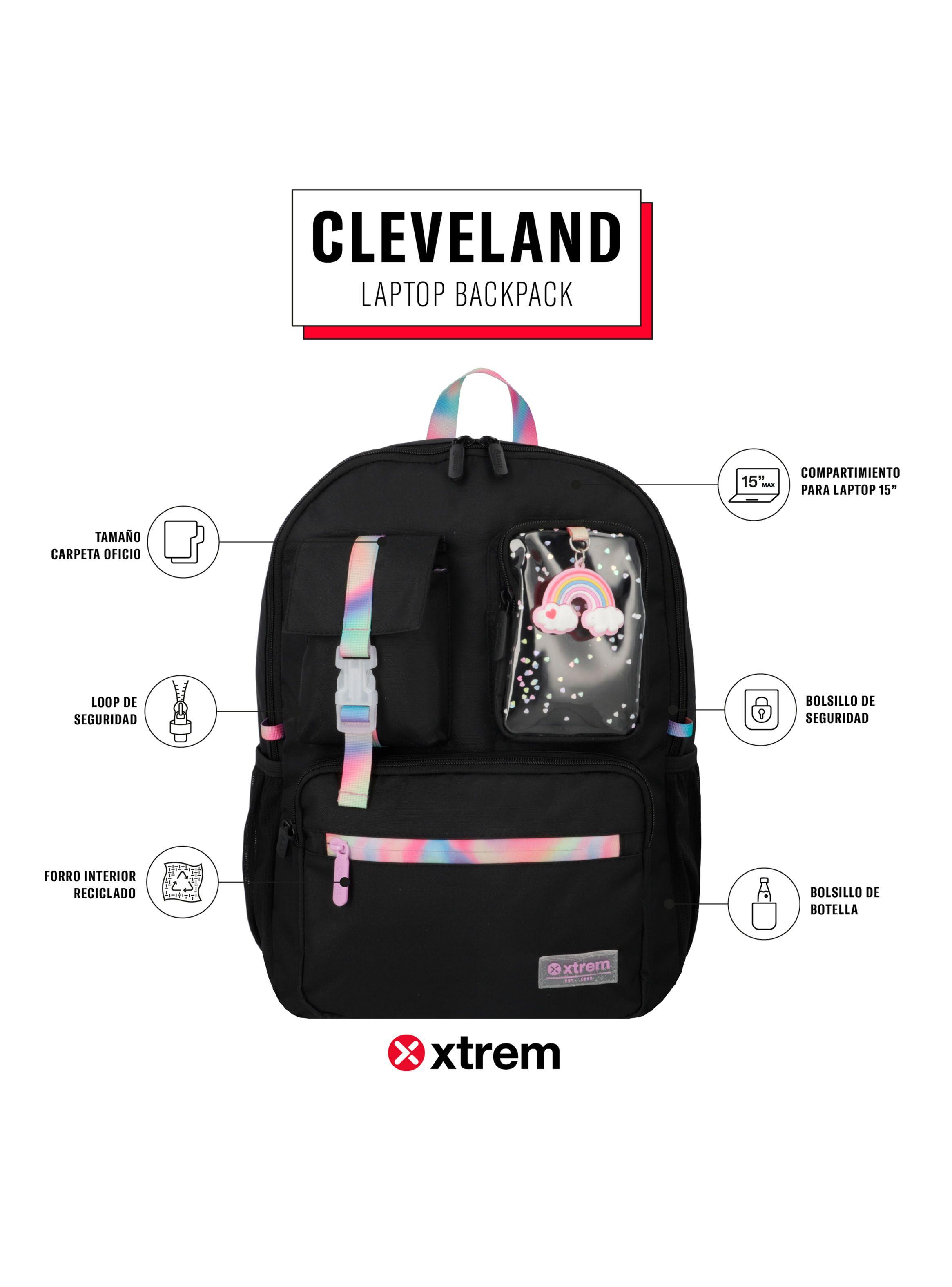 Mochila Notebook Cleveland 5Xt Negro 15"-1