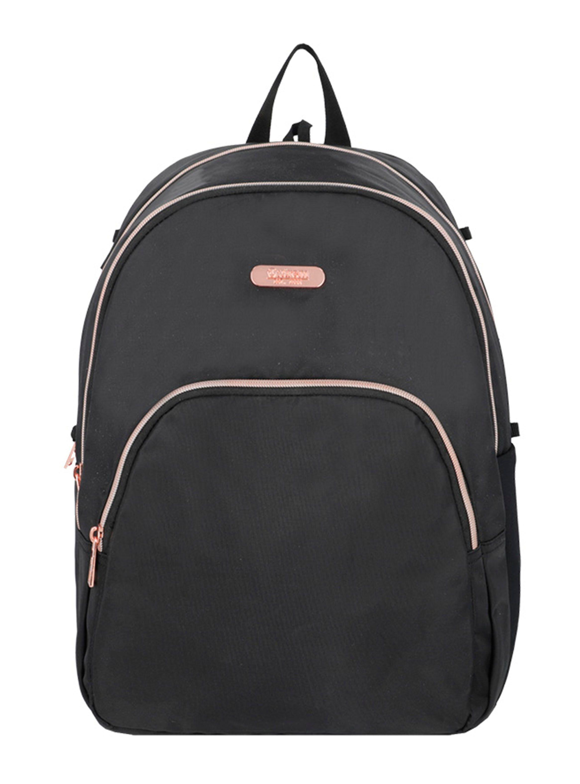 Mochila Notebook Kansas 5Xt Negro/Rose Gold 15"-0