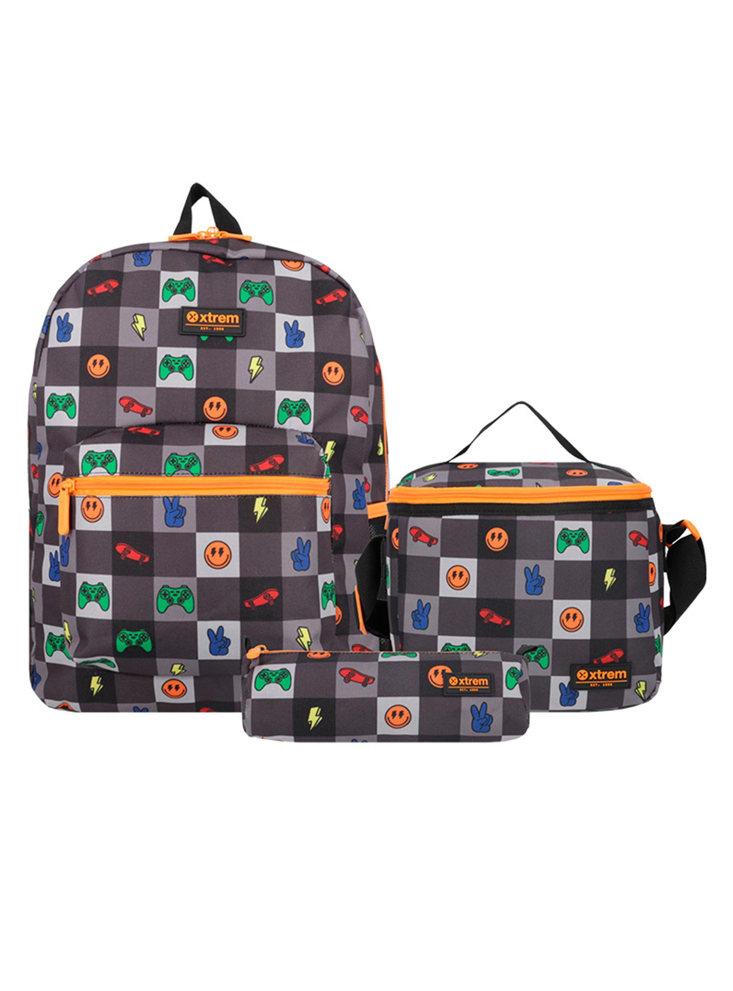 Triple Pack 5Xt Mochila Niño Gamer Negro-0