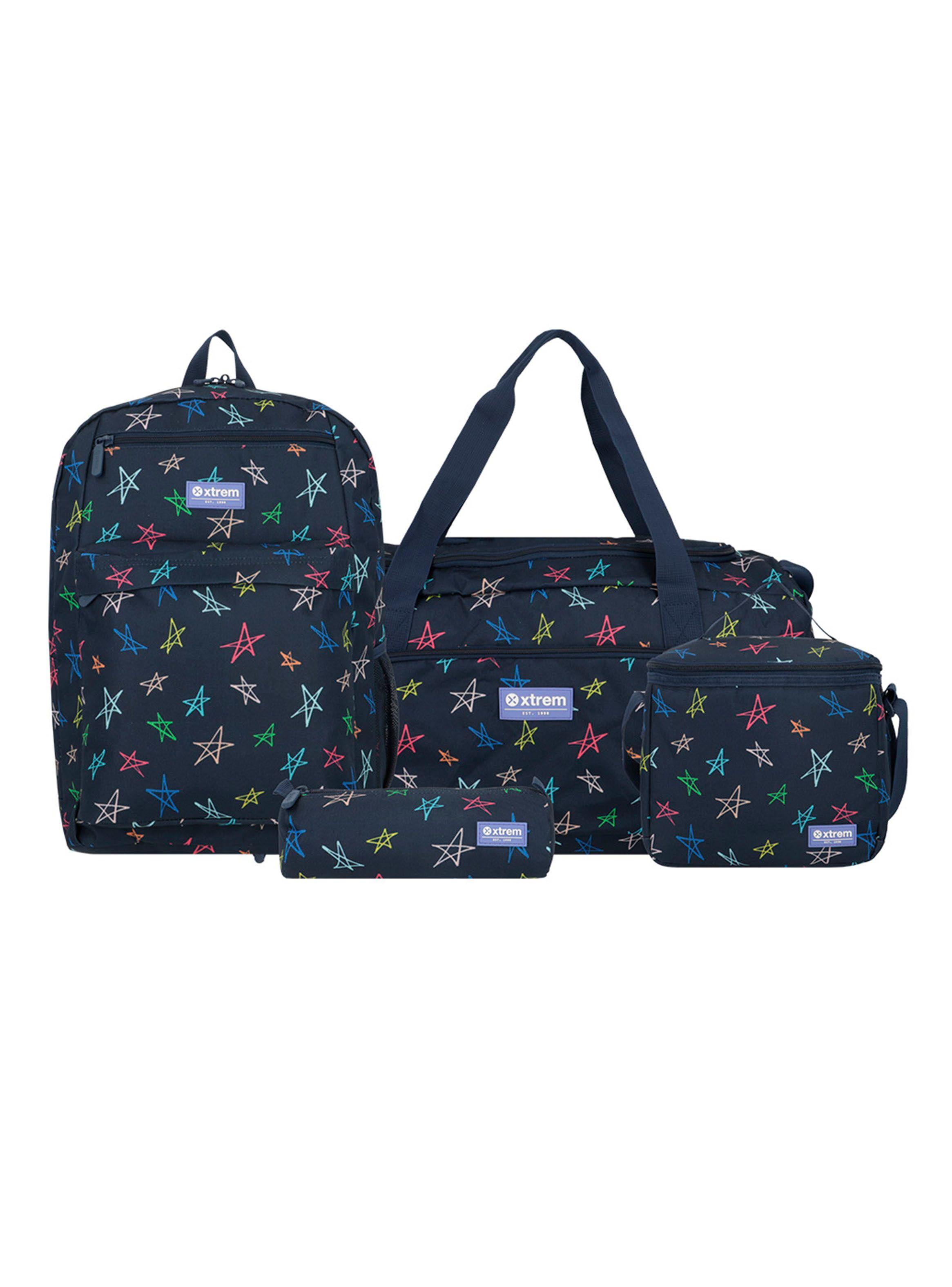 Megapack 2.0 5Xt Mochila Niño Estrellas Azul-0