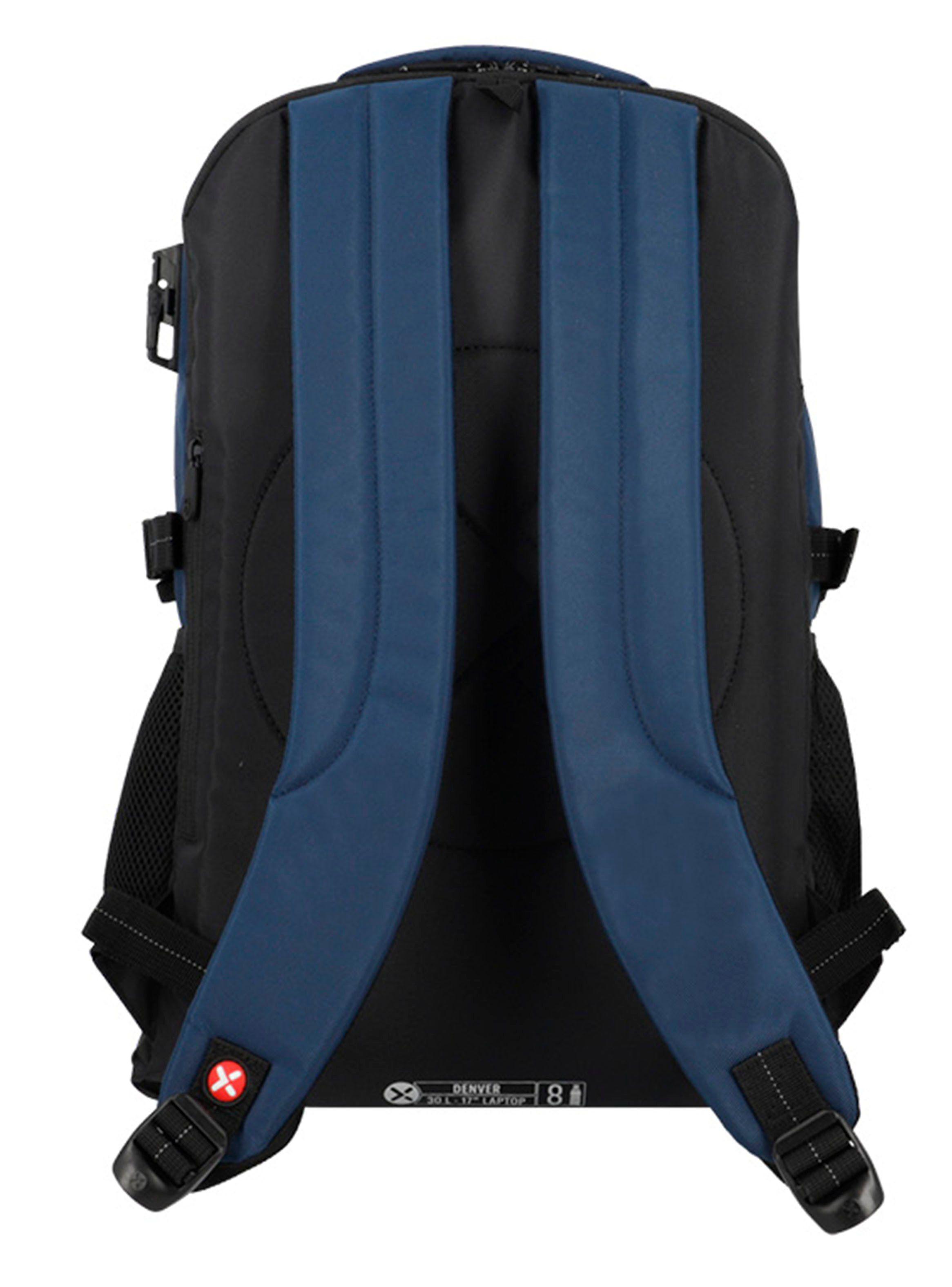 Mochila Notebook Denver 5Xt Azul 17"-1