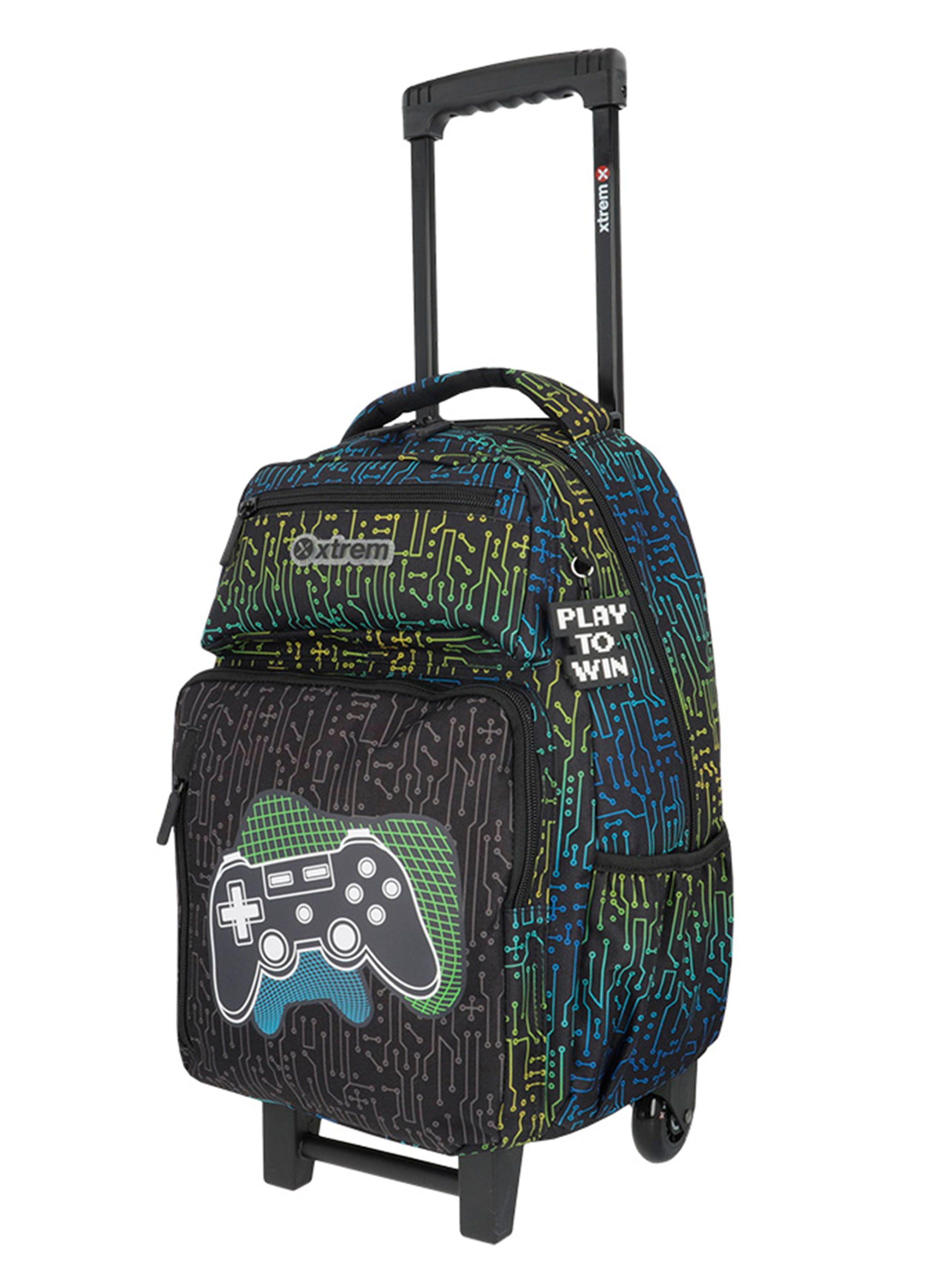 Pack Mochila con Ruedas Run 5Xt Gamer Negro-1