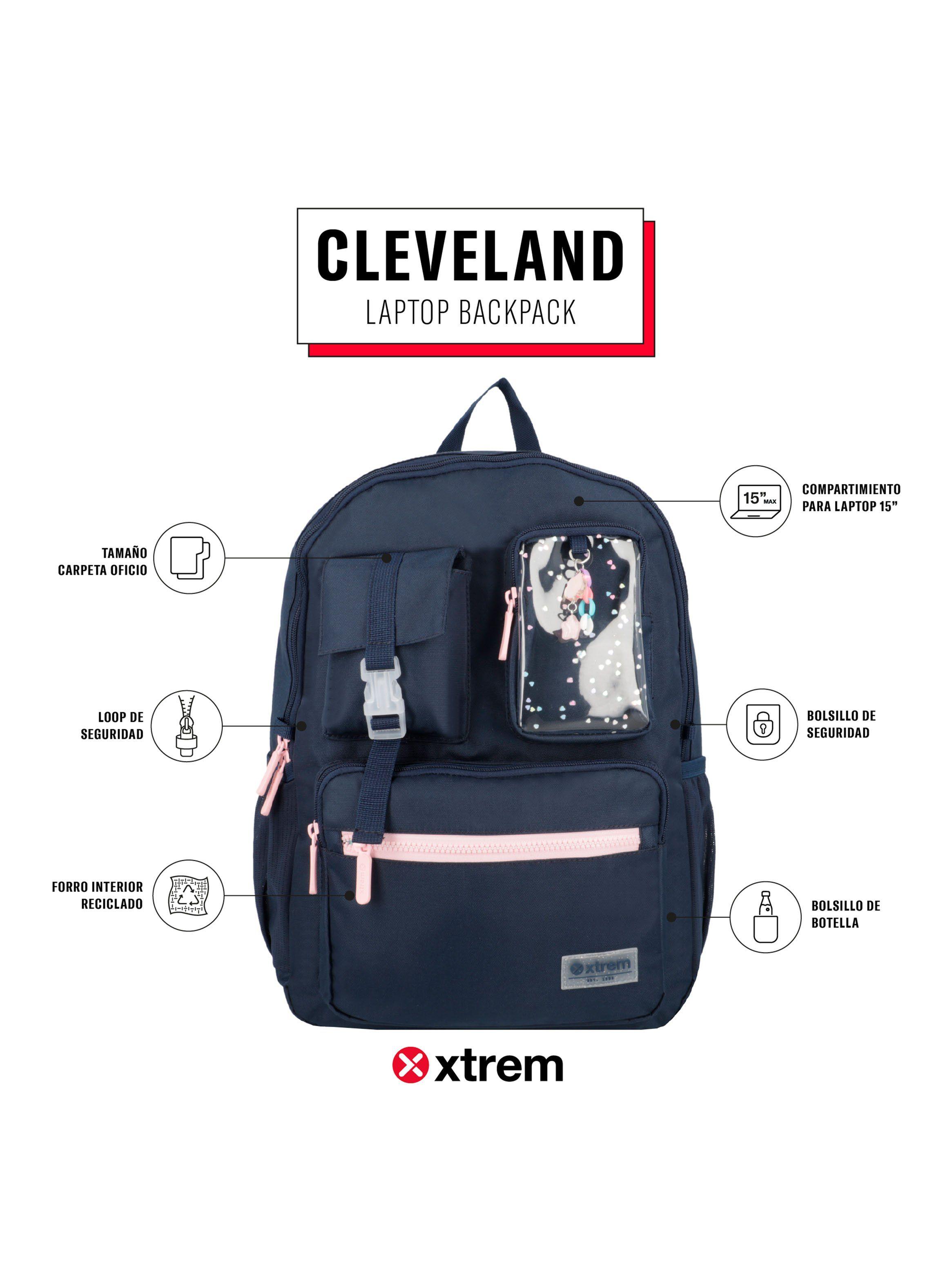 Mochila Notebook Cleveland 5Xt Azul 15"-1