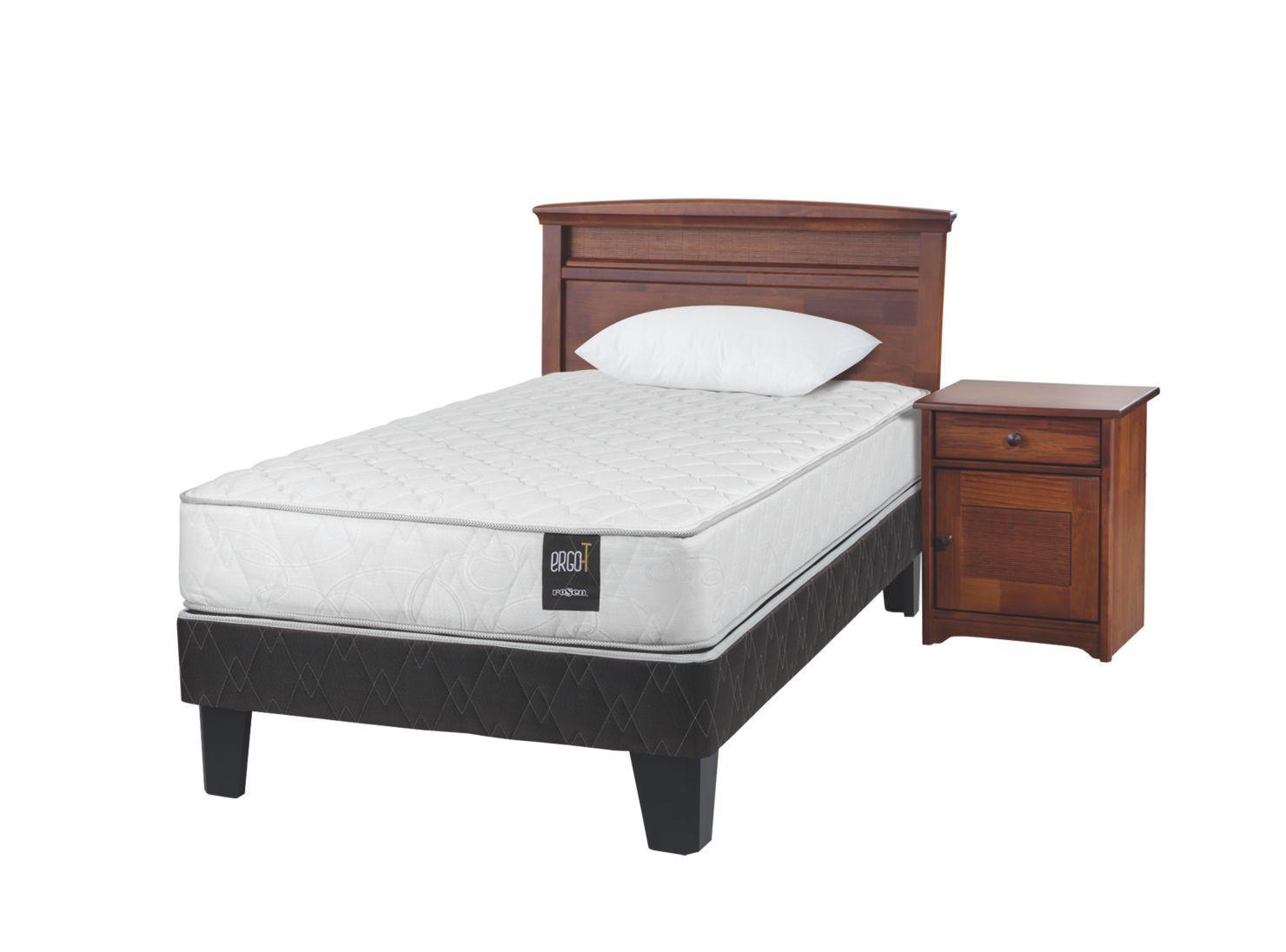 Cama Ergo T 1.5 Plazas + Set Veneto + Almohada-0