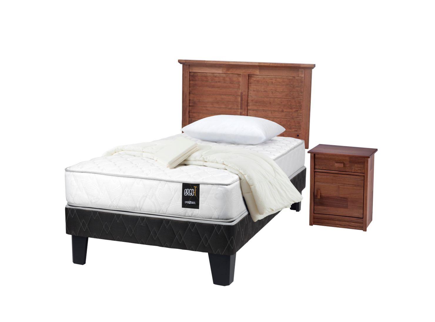 Cama Ergo T 1.5 Plazas + Set Greco + Set Textil-0