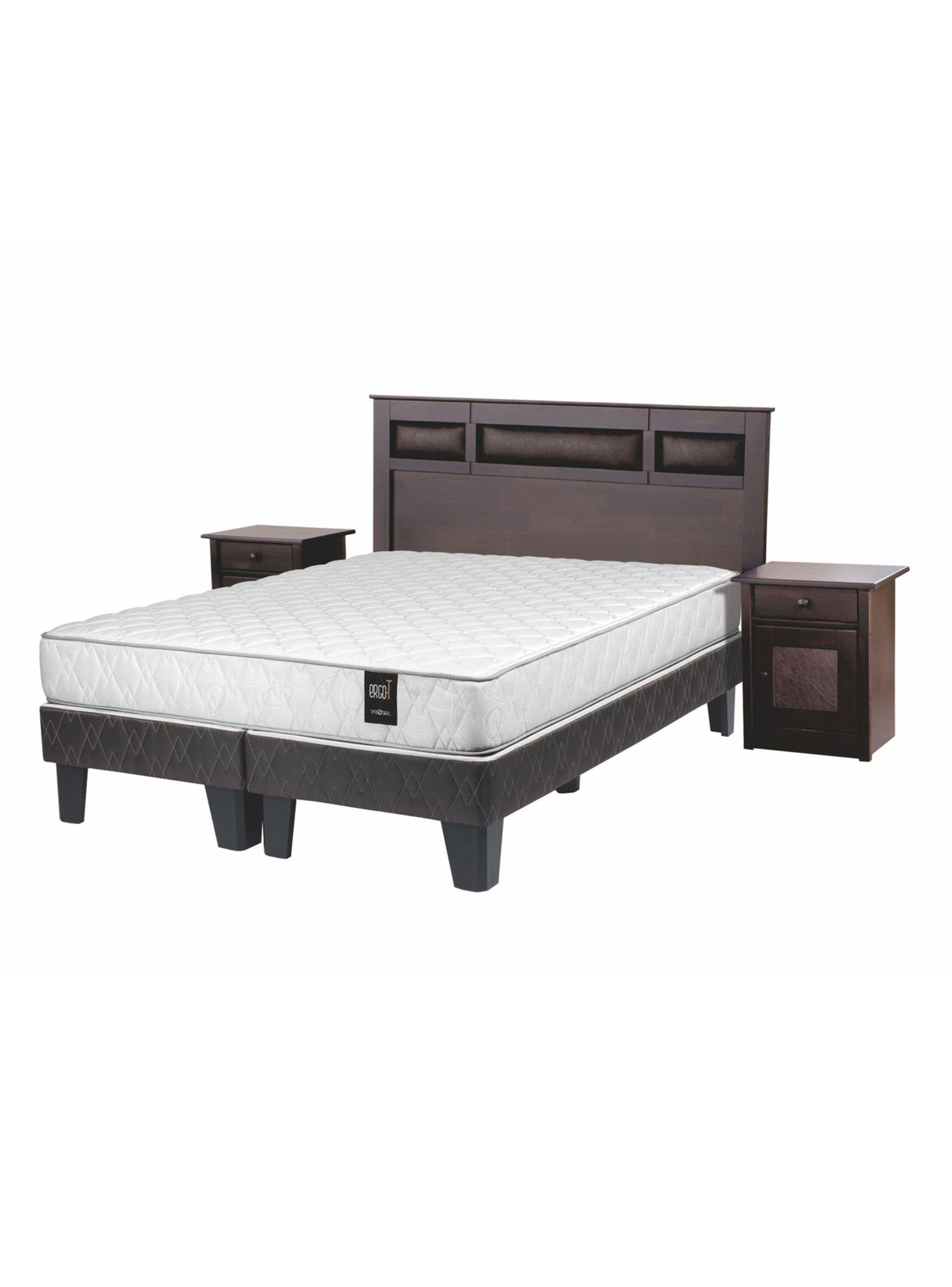 Cama Ergo T 2 Plazas Base Dividida + Set Bilbao-0