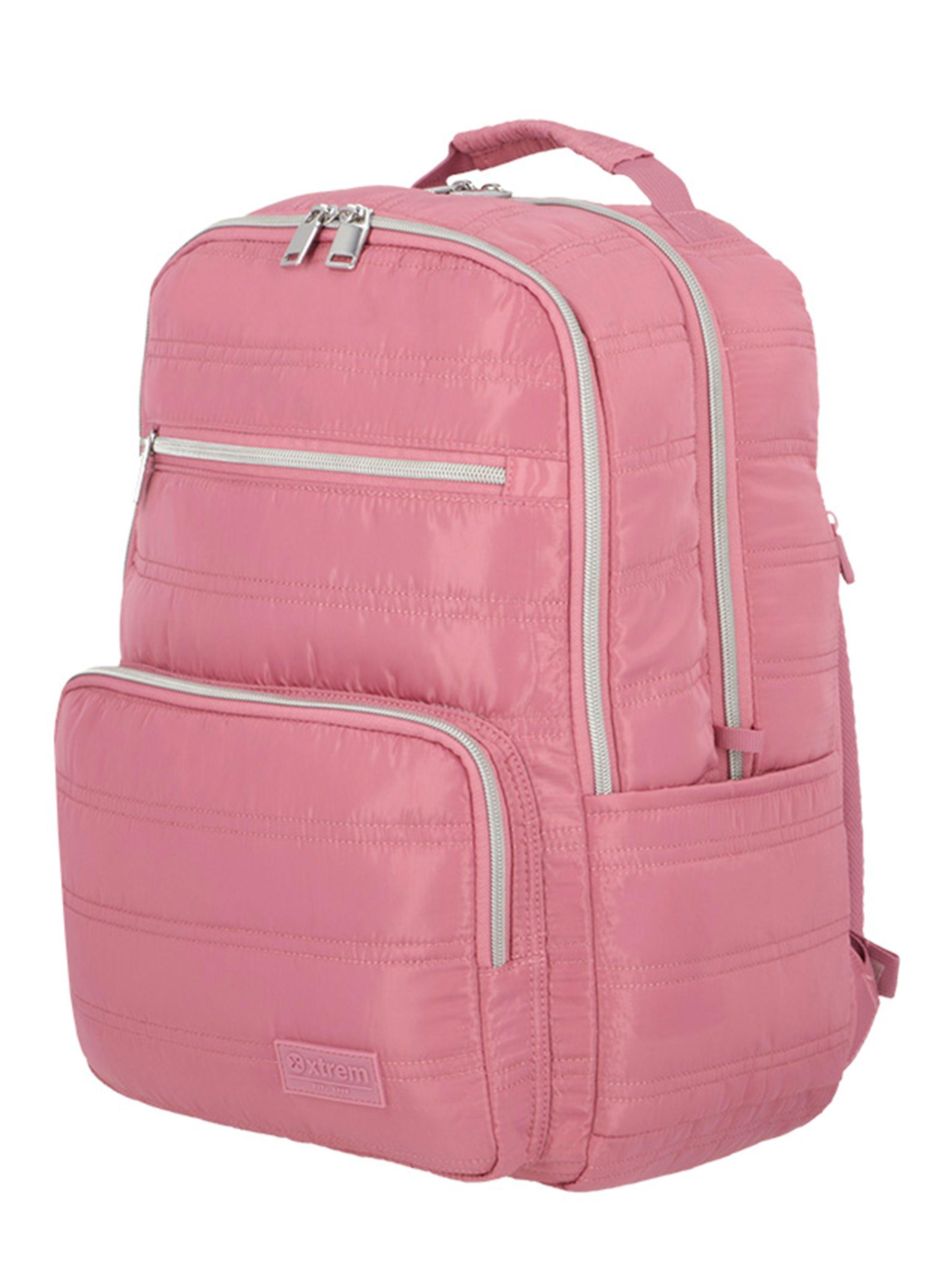 Mochila Notebook Nebraska 5Xt Rosado/Plateado 16"-2