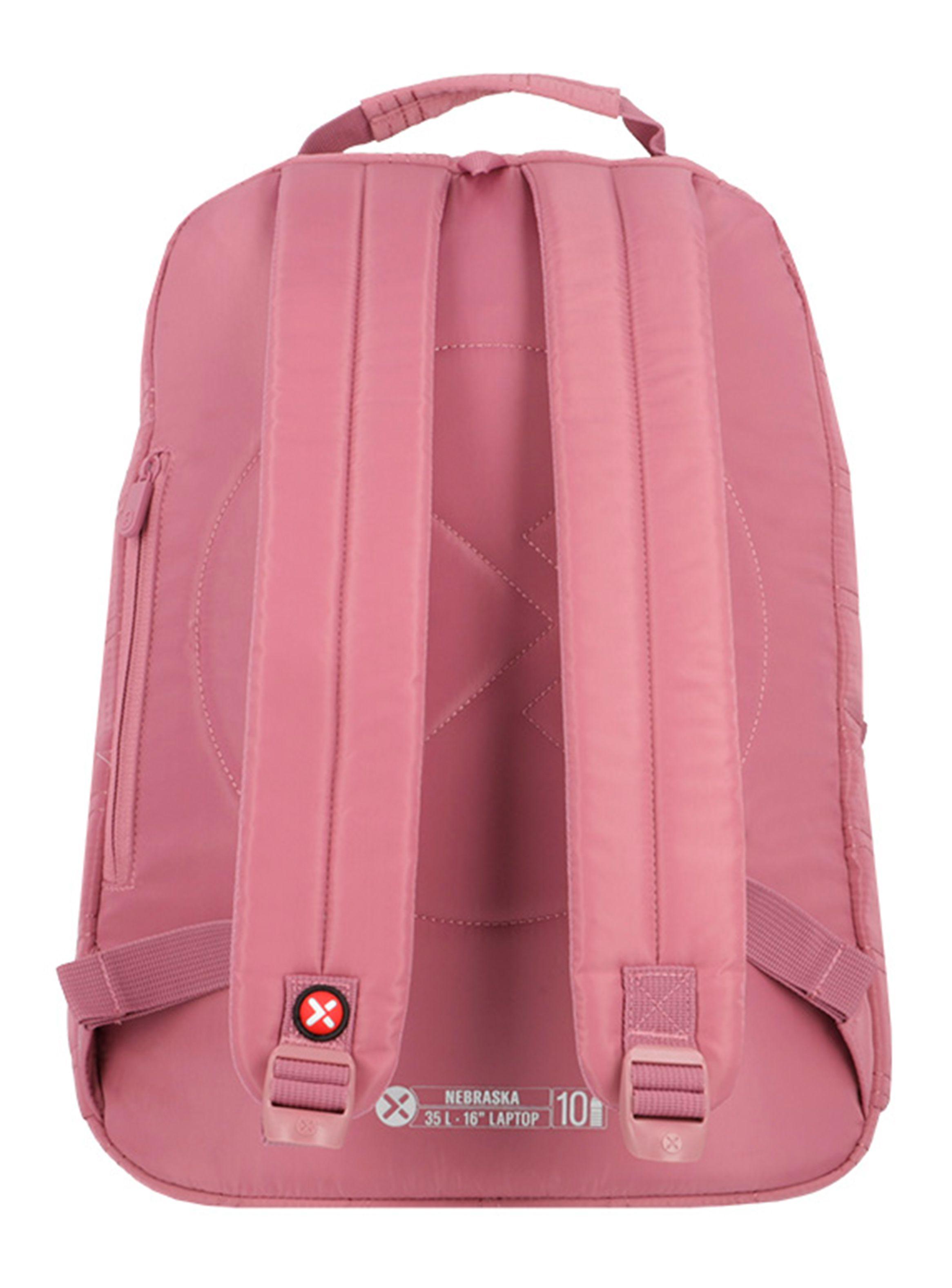 Mochila Notebook Nebraska 5Xt Rosado/Plateado 16"-1