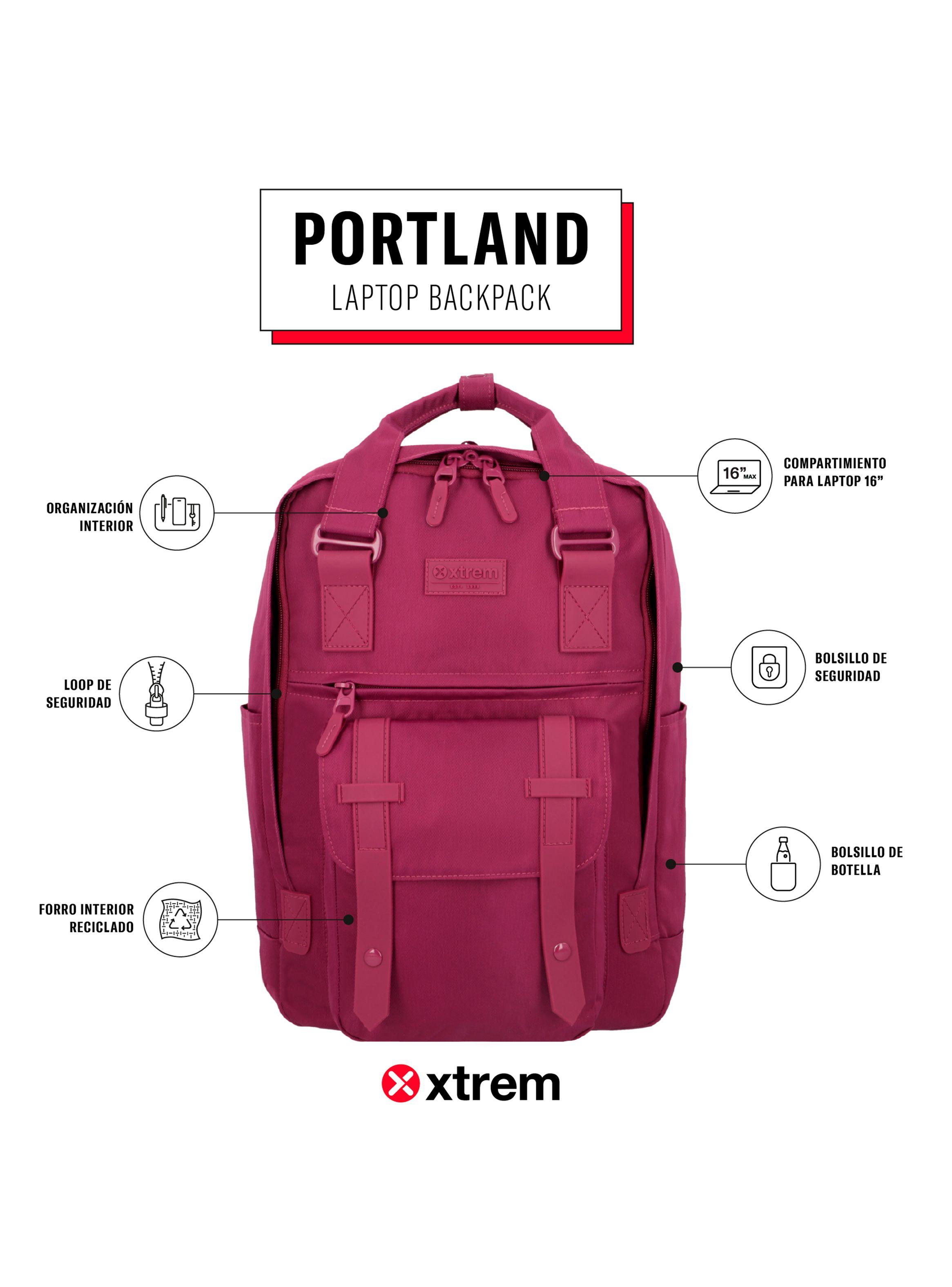 Mochila Notebook Portland 5Xt Morado 16"-4