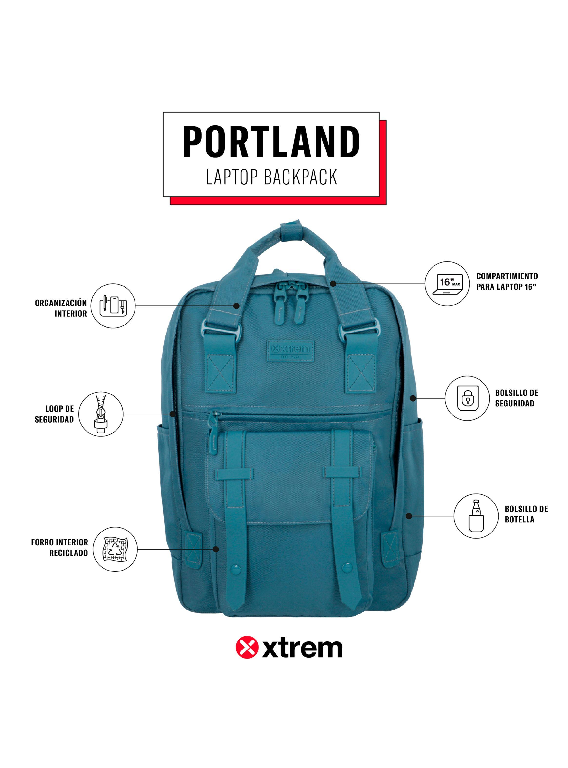 Mochila Notebook Portland 5Xt Azul 16"-4