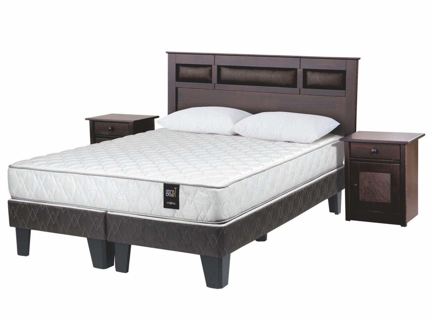 Cama Ergo T King BD + Set Bilbao + Almohadas-0