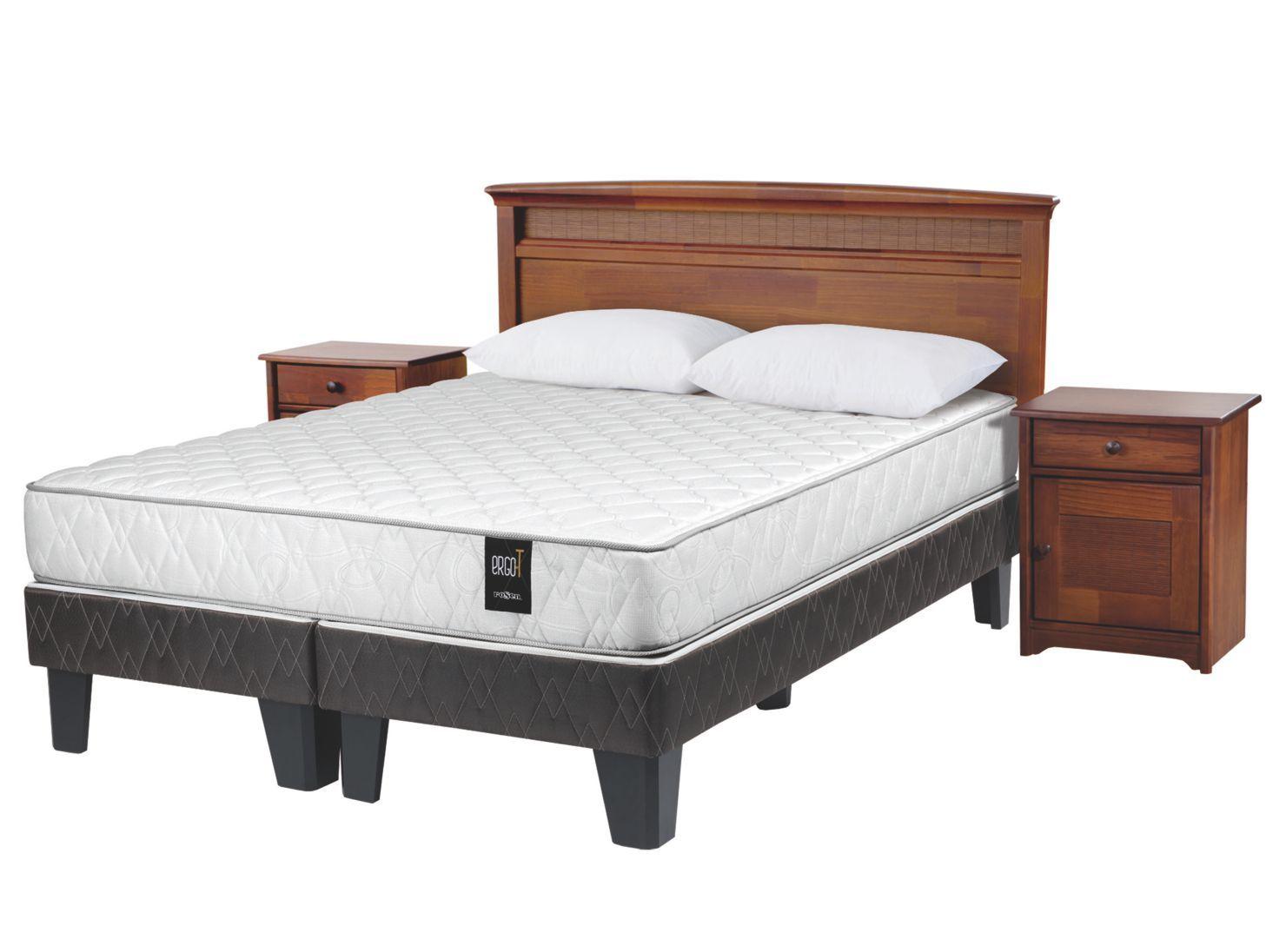 Cama Ergo T King BD + Set Veneto + Almohadas-0