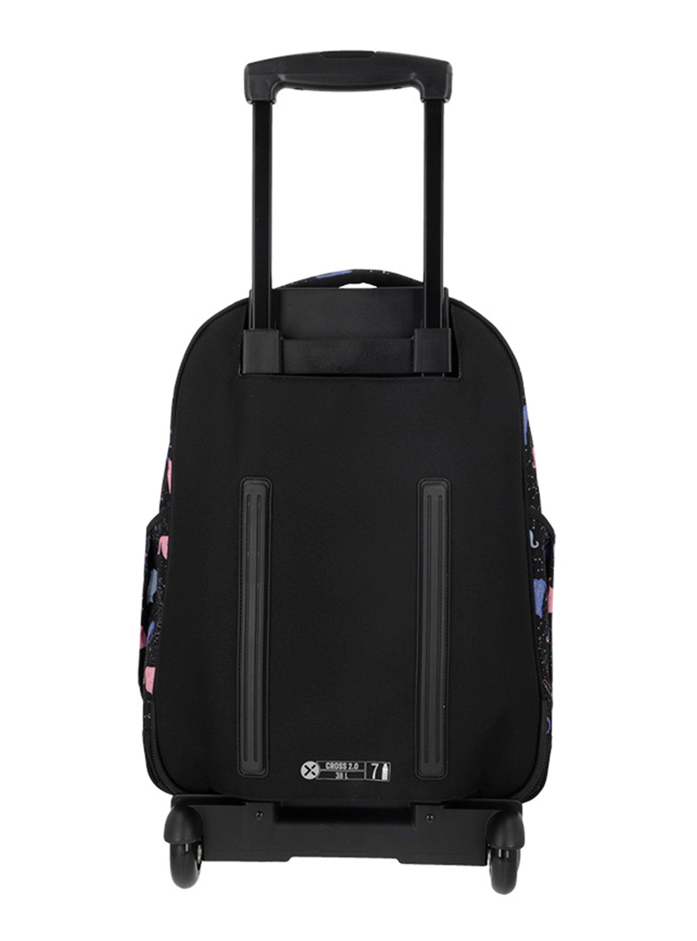 Mochila con Ruedas Cross 2.0 5Xt Negro/Púrpura-1