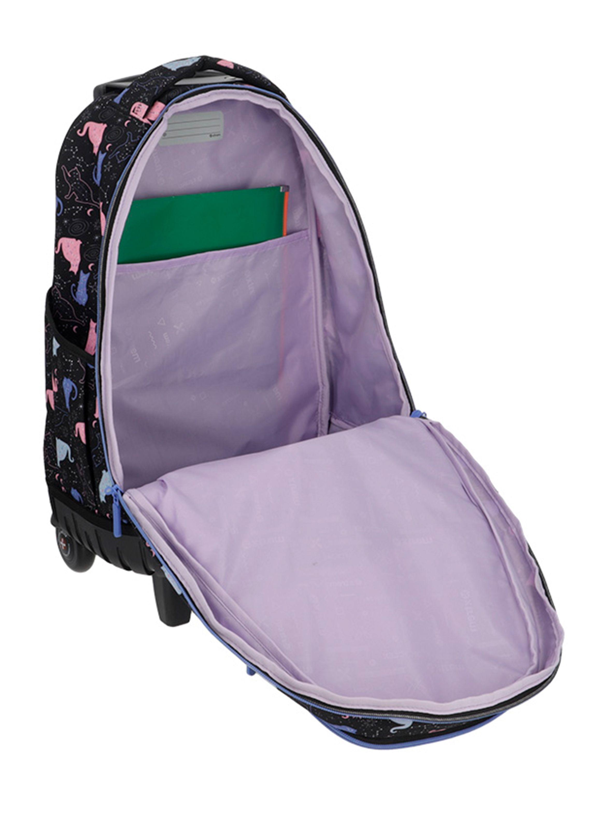 Mochila con Ruedas Cross 2.0 5Xt Negro/Púrpura-3