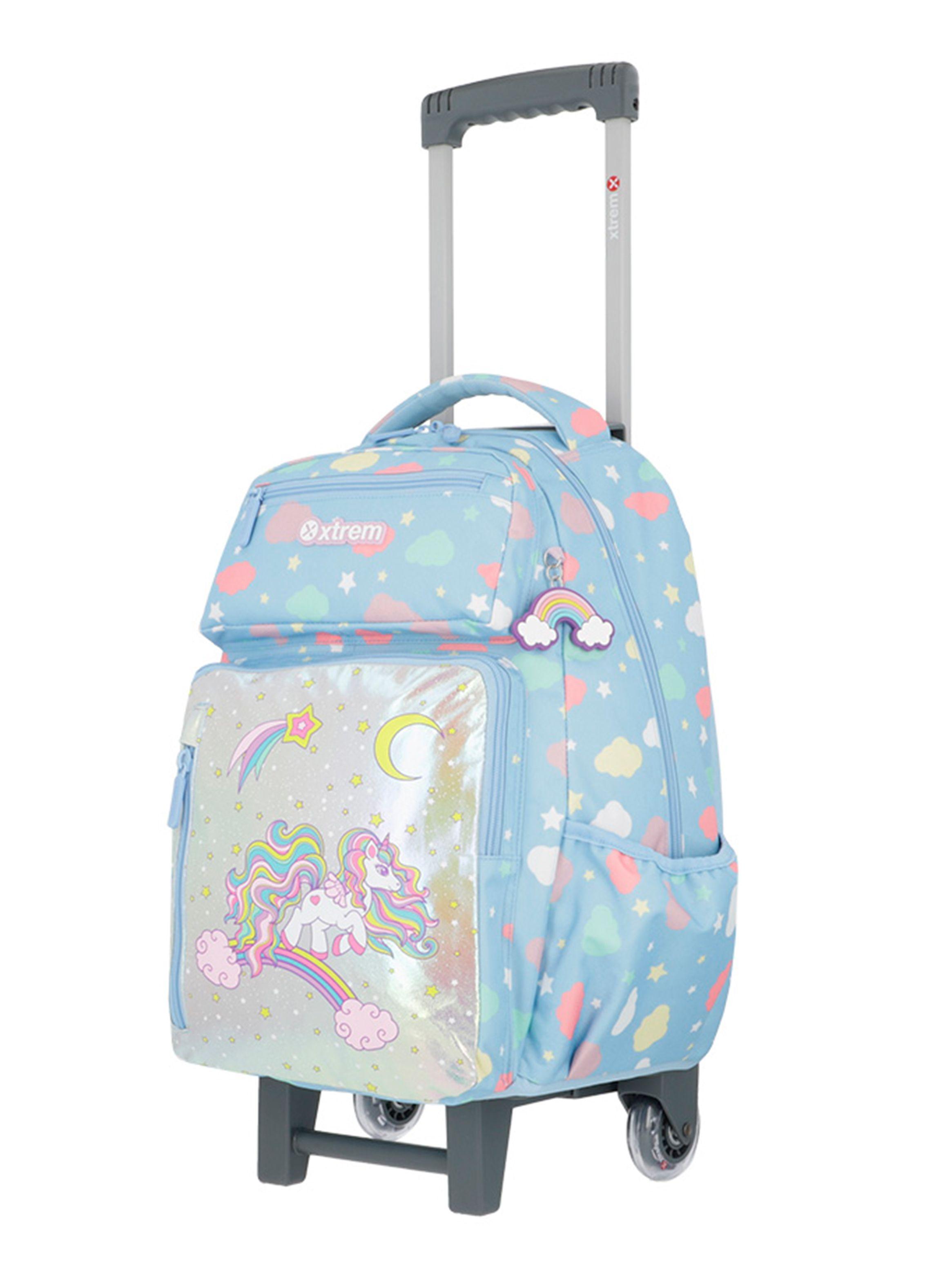 Pack Mochila con Ruedas Run 5Xt Unicornio Azul-1