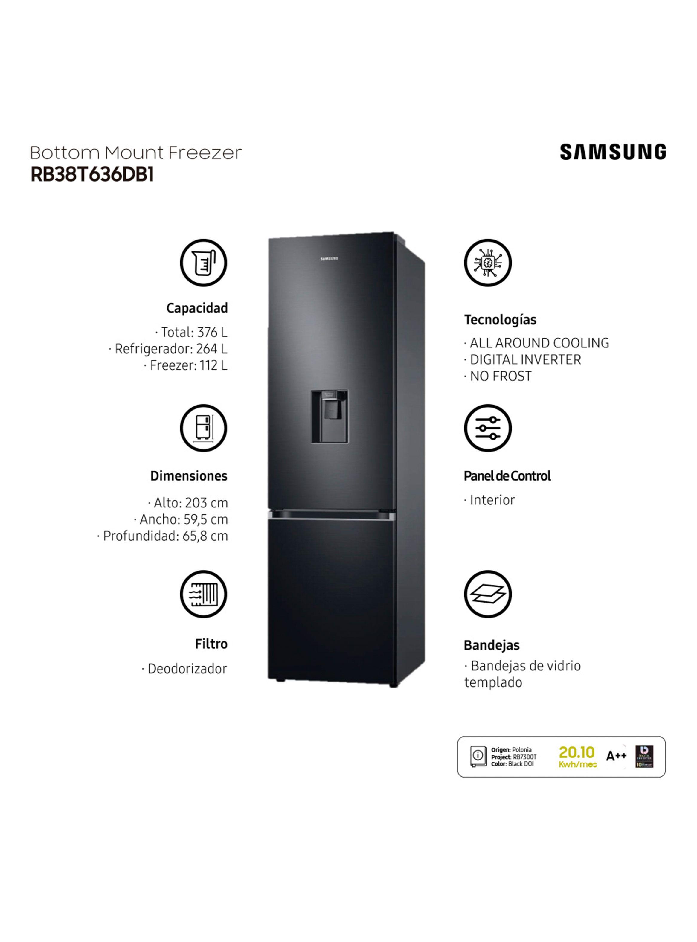 Refrigerador No Frost 376 Litros RB38T636DB1/ZS-8