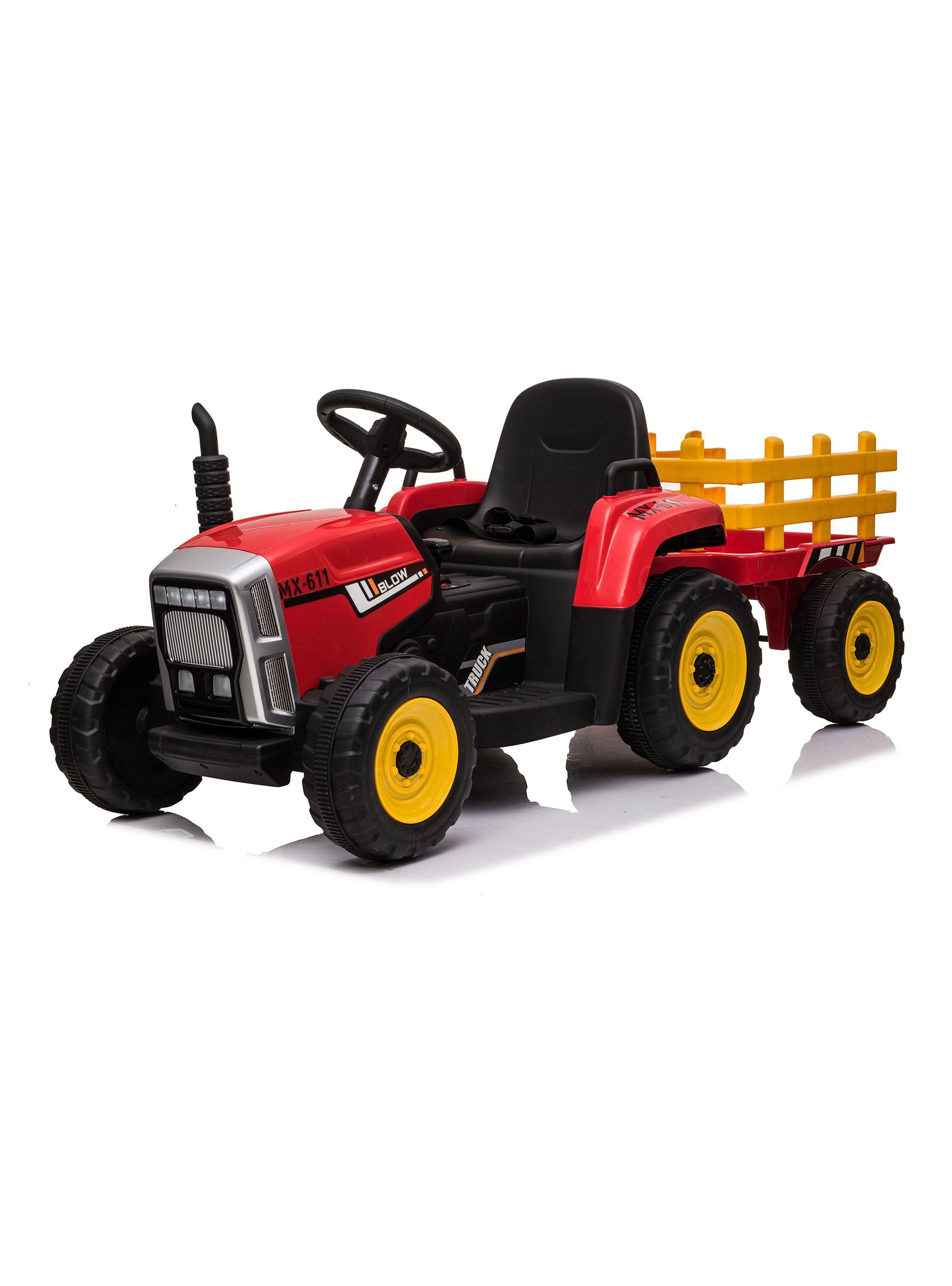 Tractor Infantil 12V Rojo-0