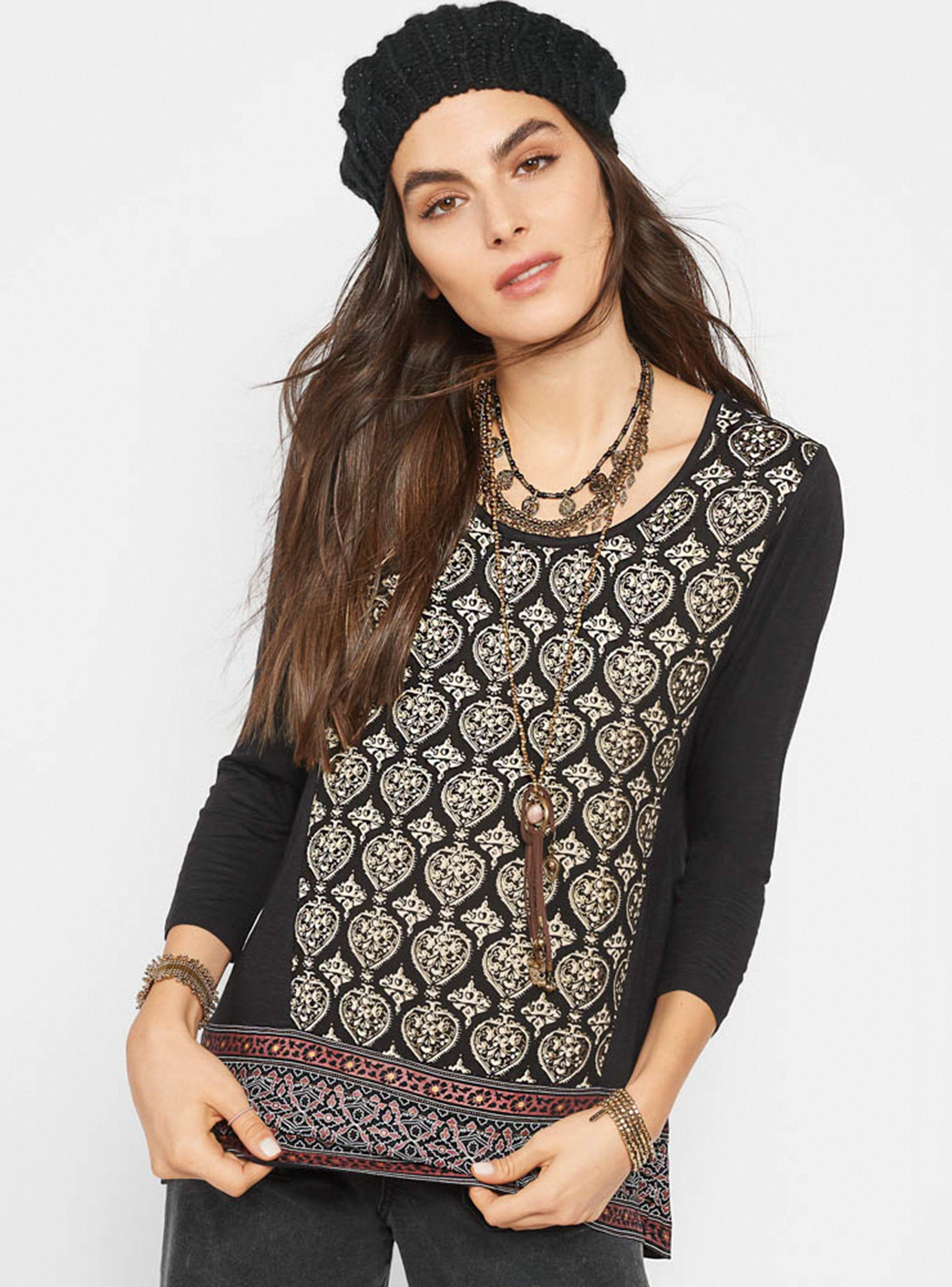 Polera Print con Guarda Umbrale Woman-0