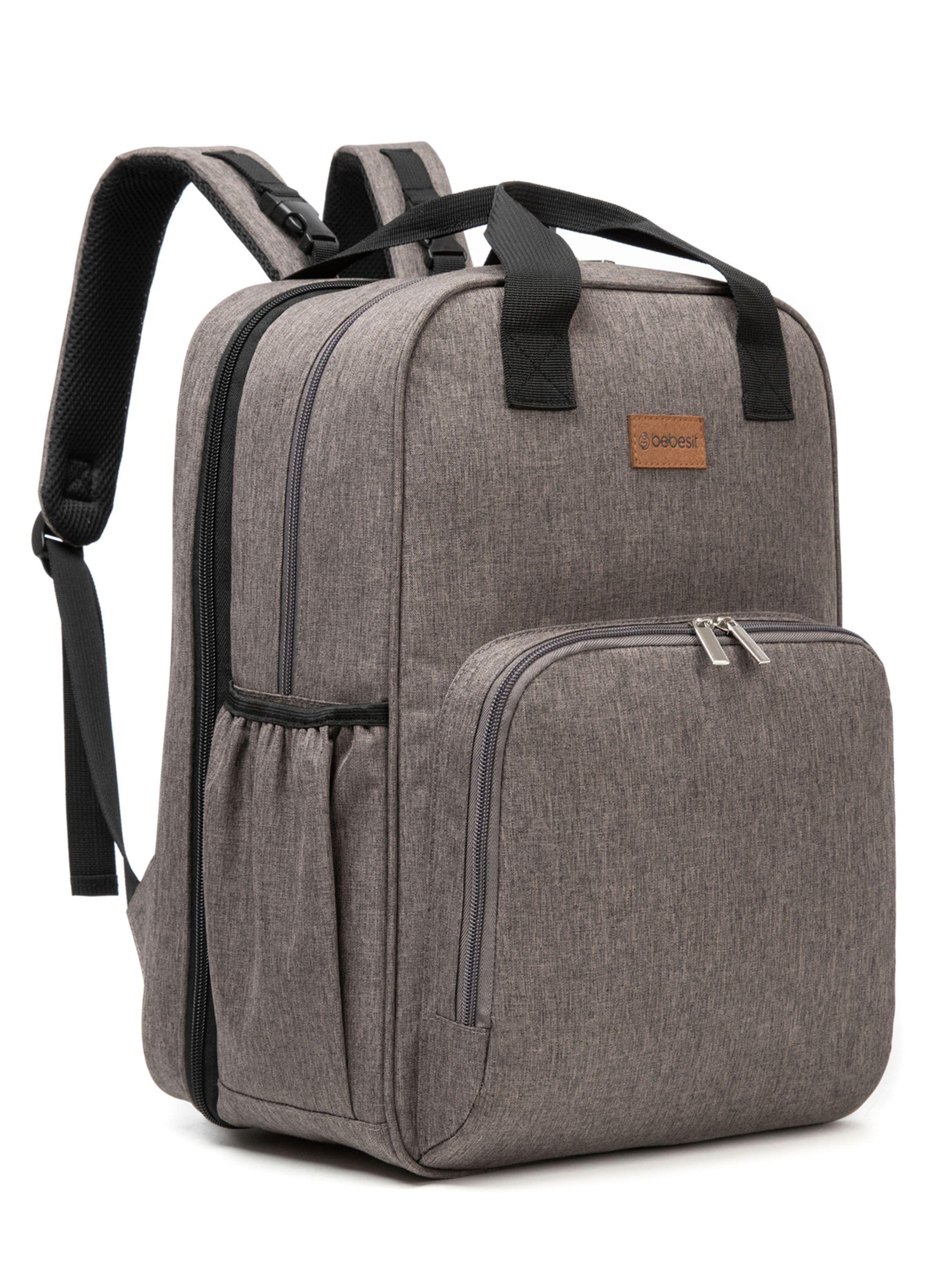 Bolso Pañalero Mudador Gris-1