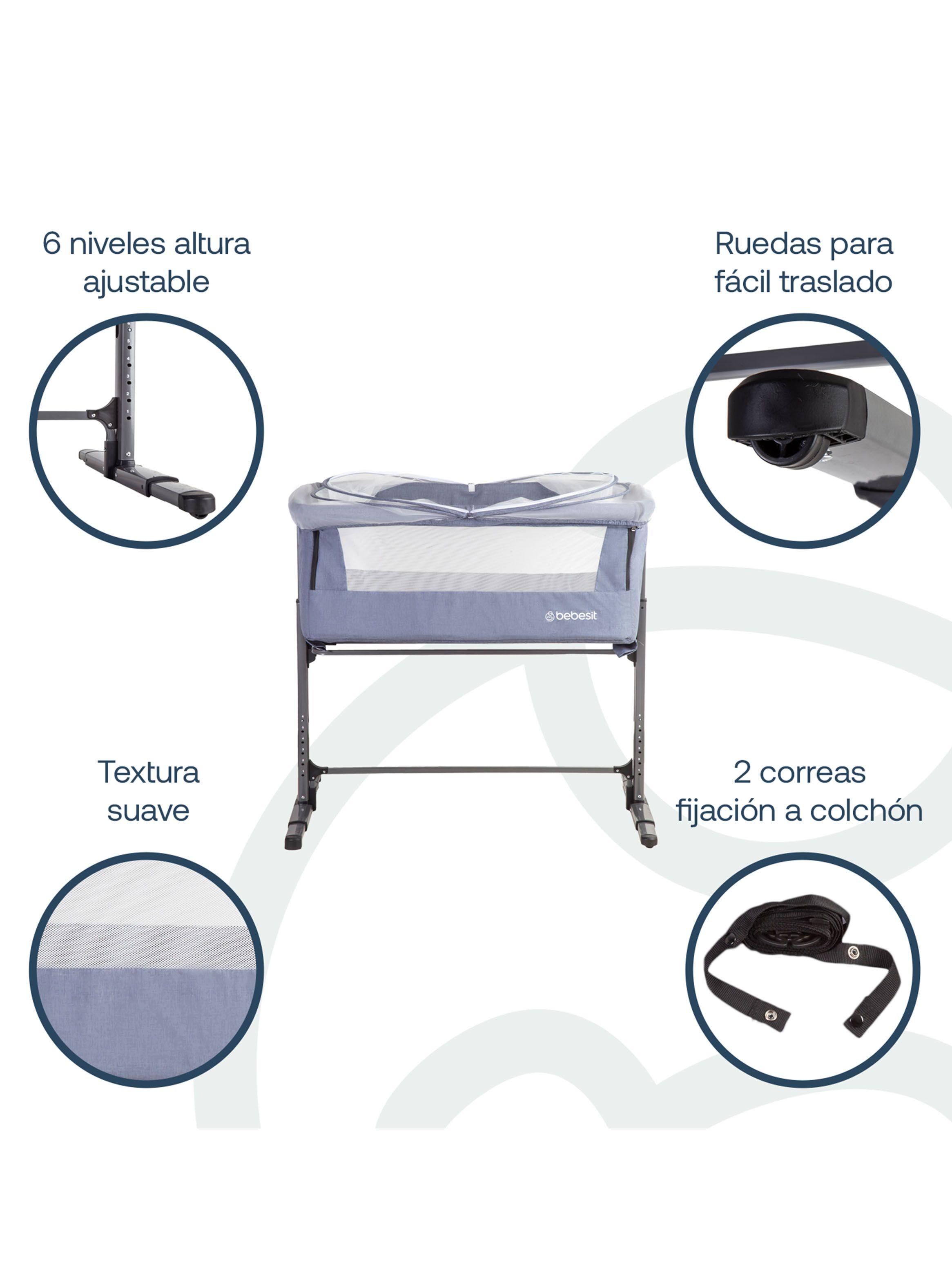 Cuna Myside Bebesit Lx Azul-4