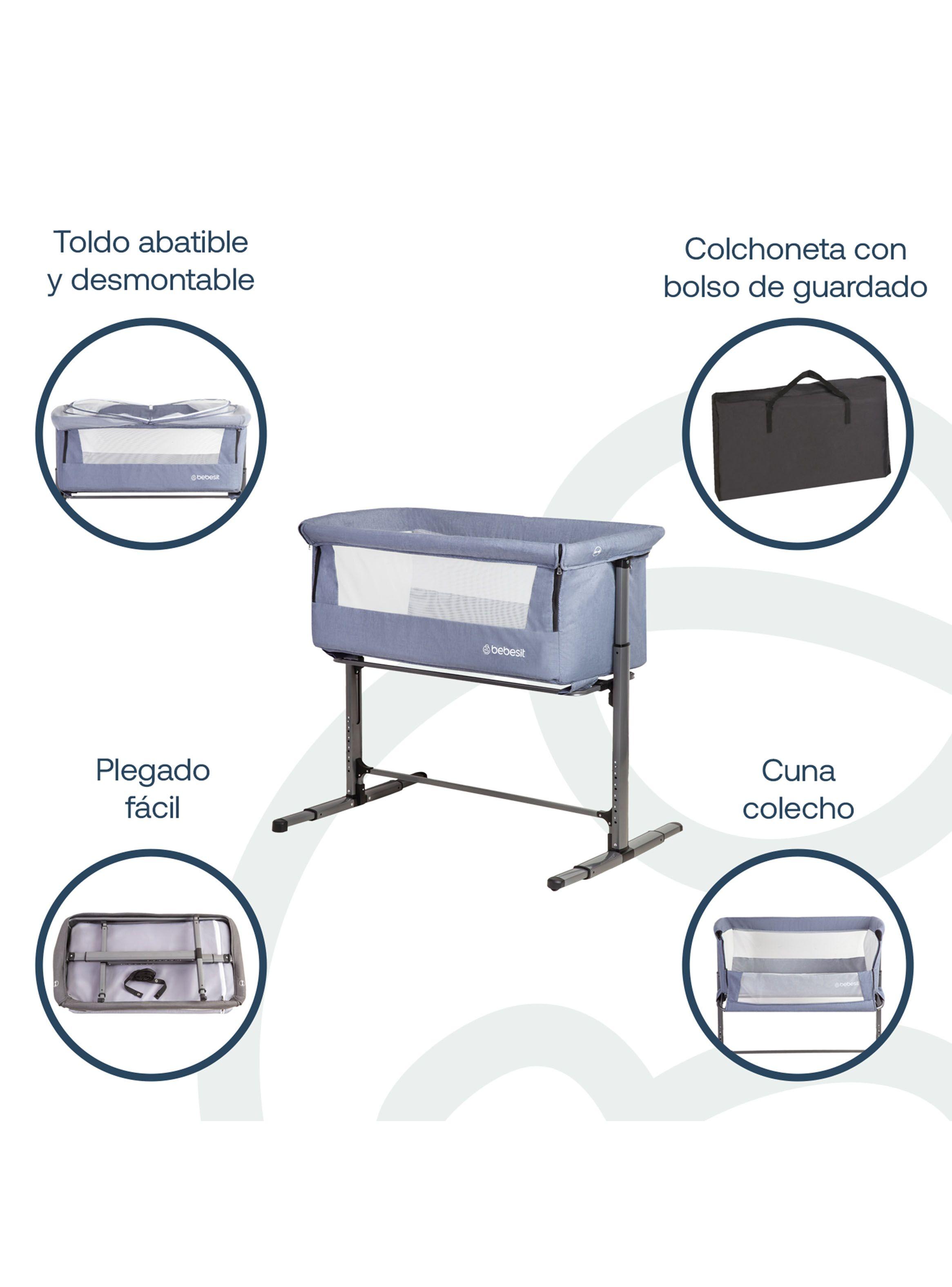 Cuna Myside Bebesit Lx Azul-2