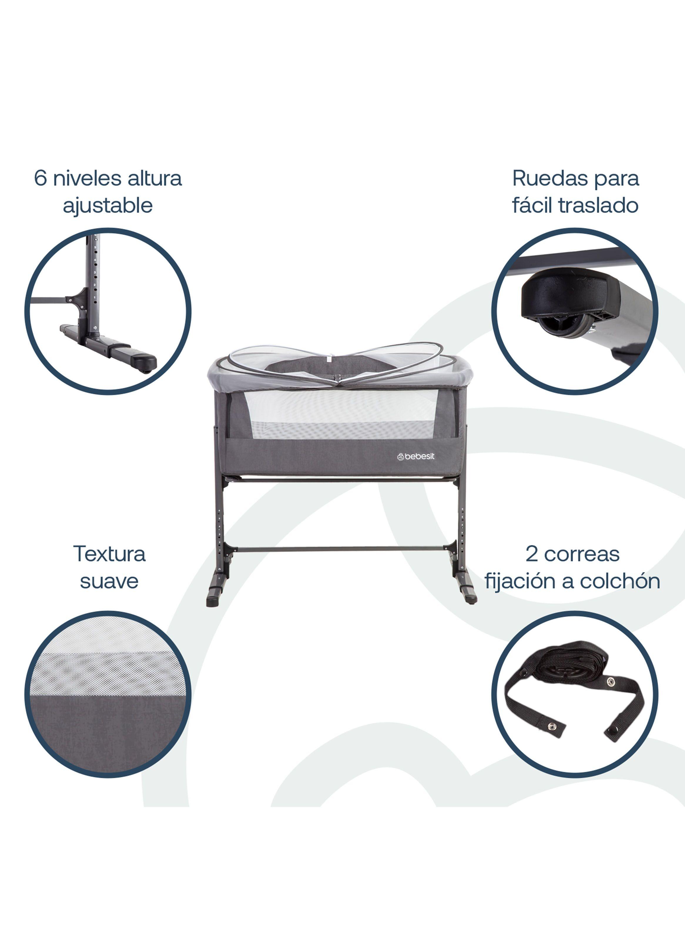 Cuna Myside Bebesit Lx Gris-4